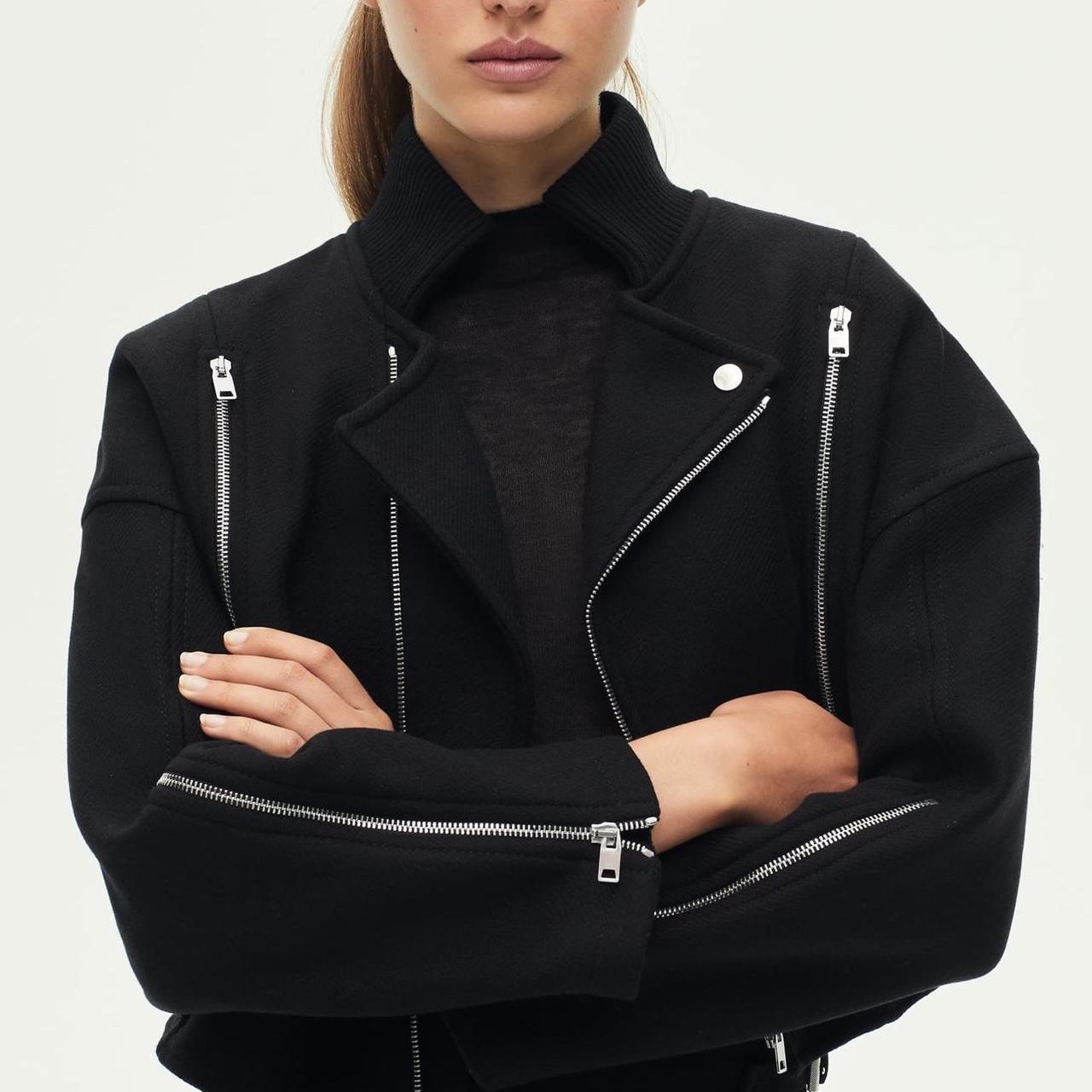 Pherrow’s Black Wool Motorcycle Jacket Pherrow's Black Wool Motorcycle Jacket Pherrow's Black Wool