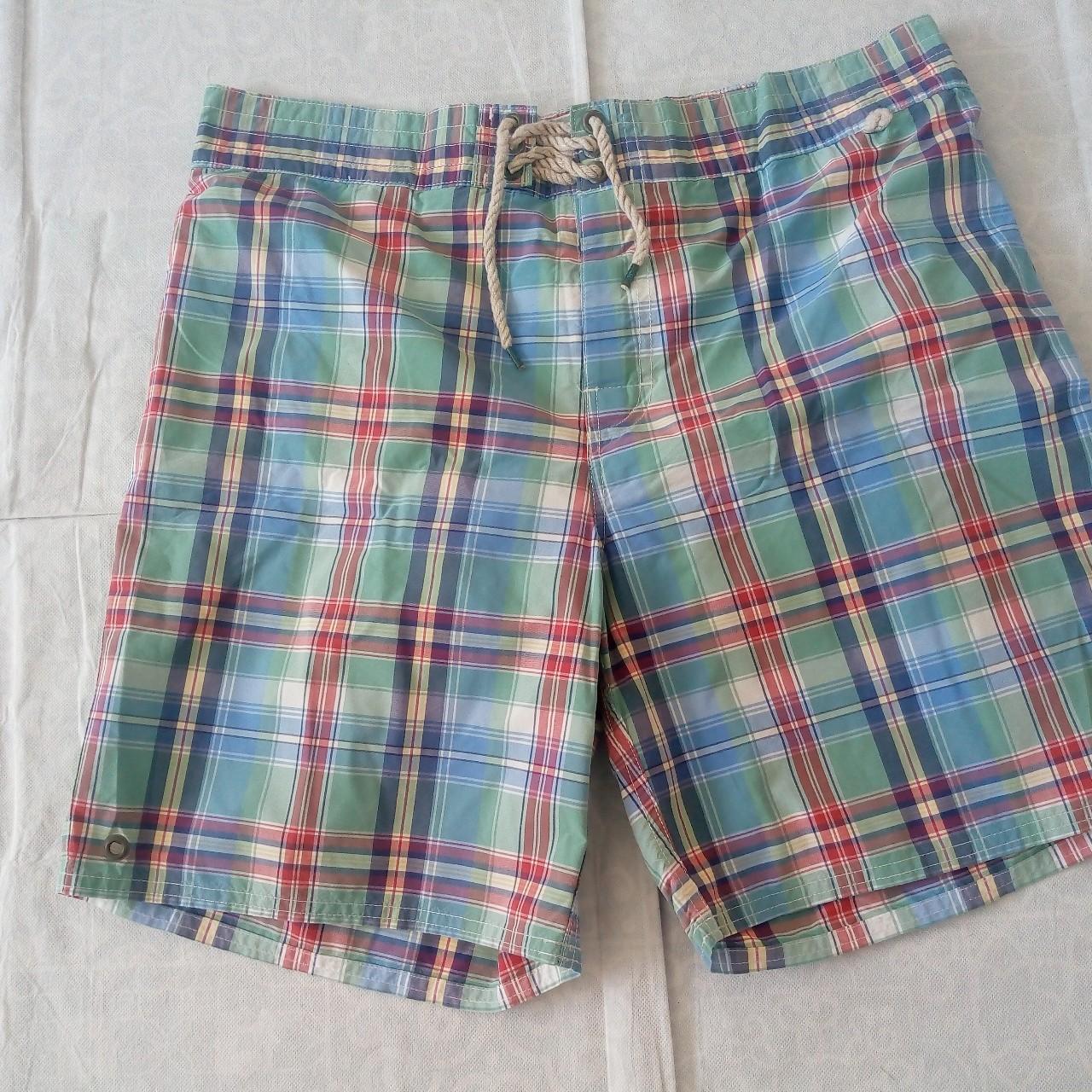 Polo Ralph Lauren Men's Blue and Green Shorts | Depop