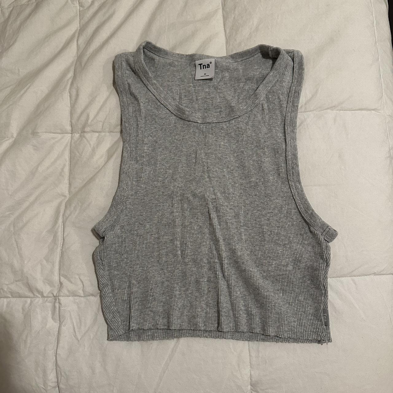 aritzia tna tank top size : M color : heather... - Depop