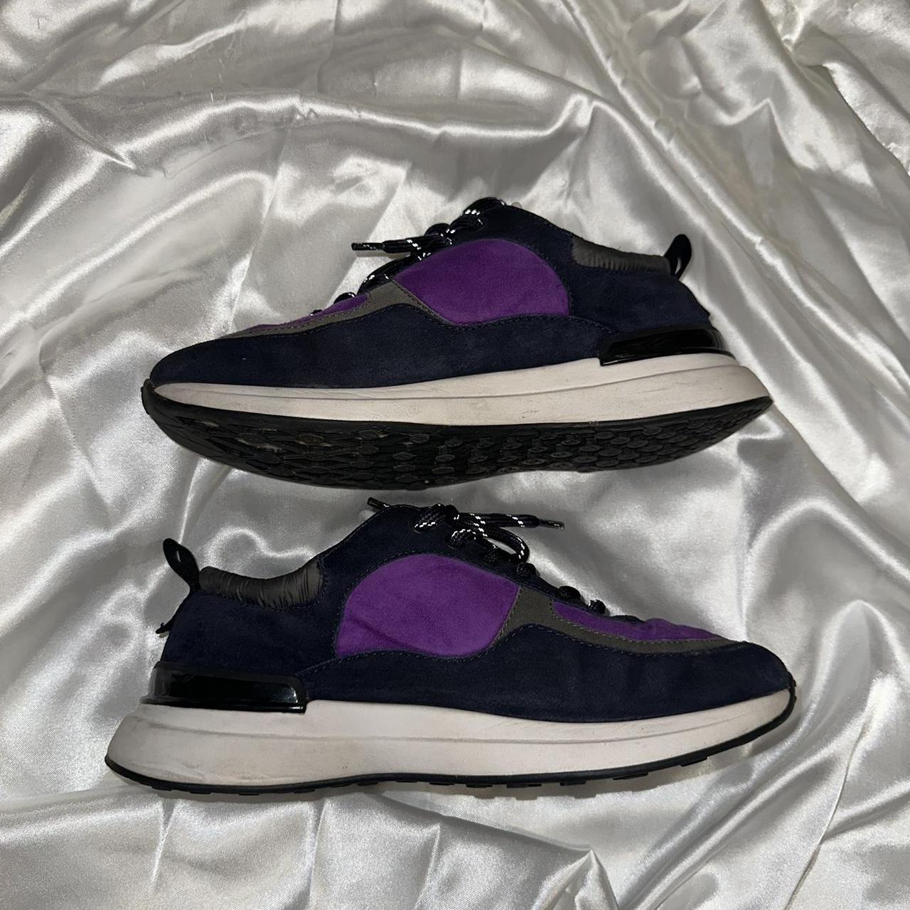 Chanel Purple Trainer Sneakers Size 38 Women... - Depop