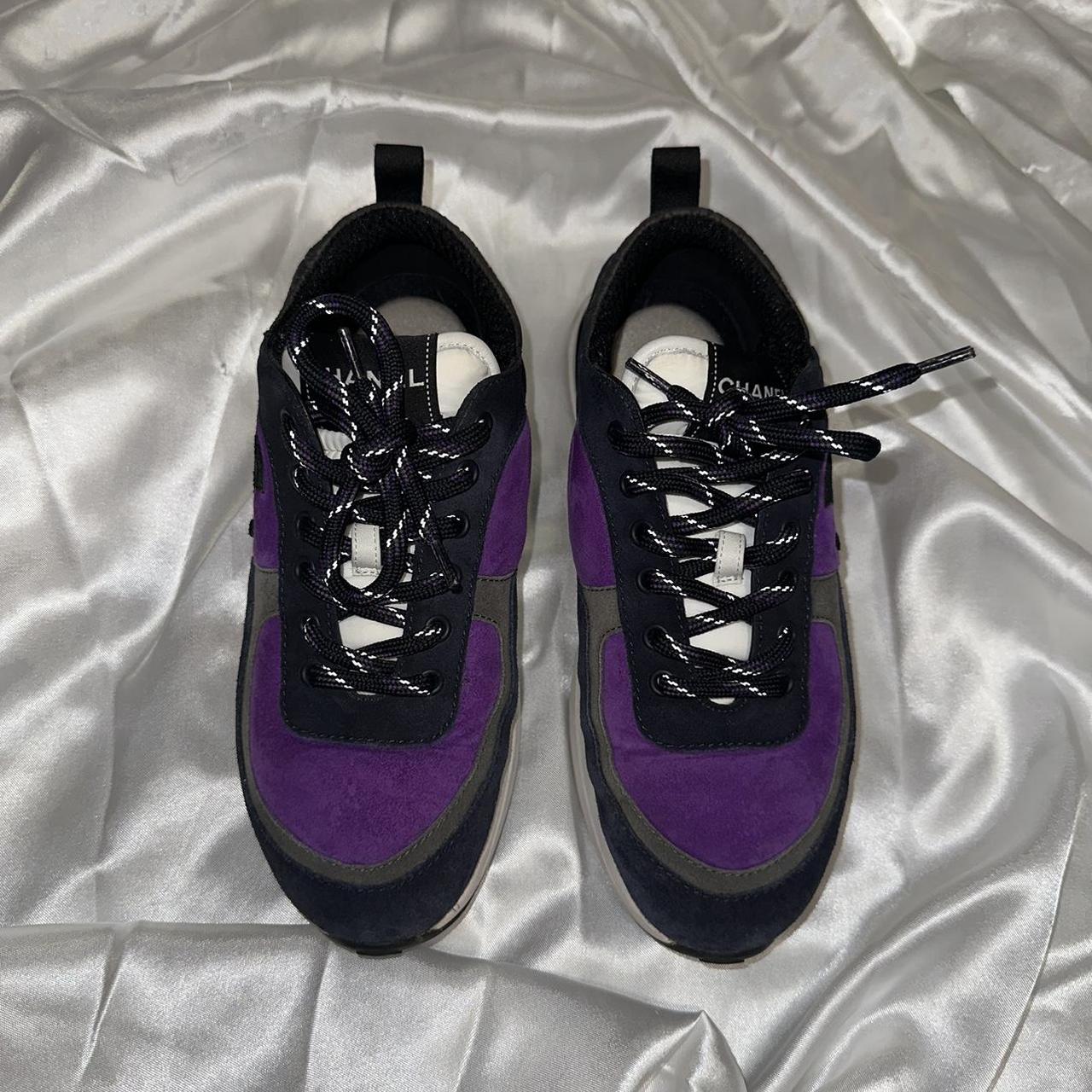 Chanel - Authenticated Trainer - Polyester Purple Plain for Women, Never Worn