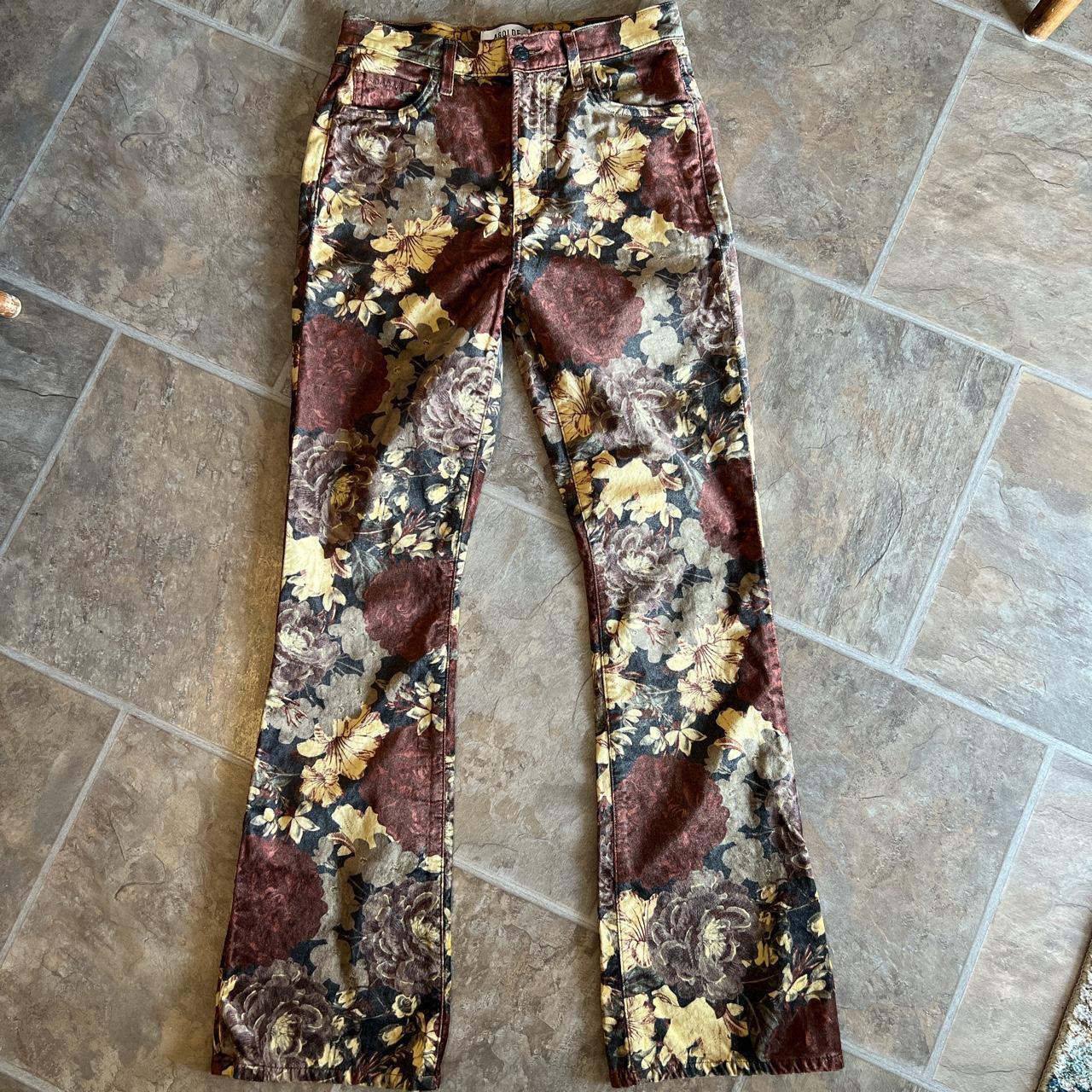 Anthropologie AGOLDE Nico Ultra High Rise Velvet