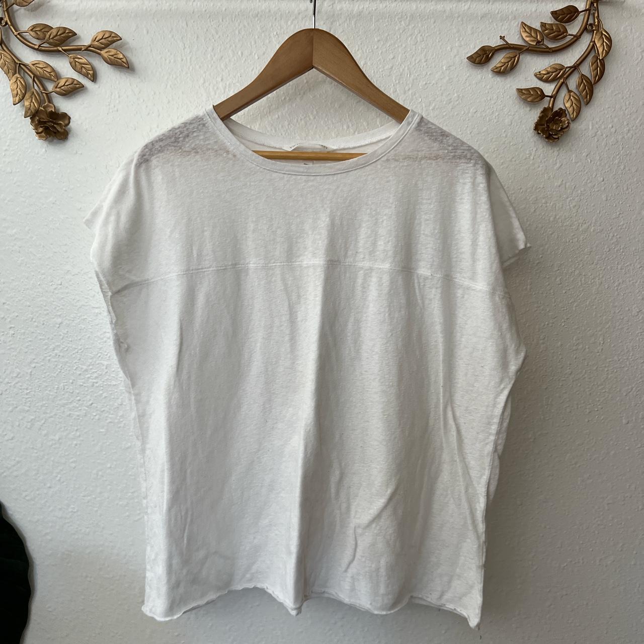 Victoria's Secret Women's White T-shirt | Depop