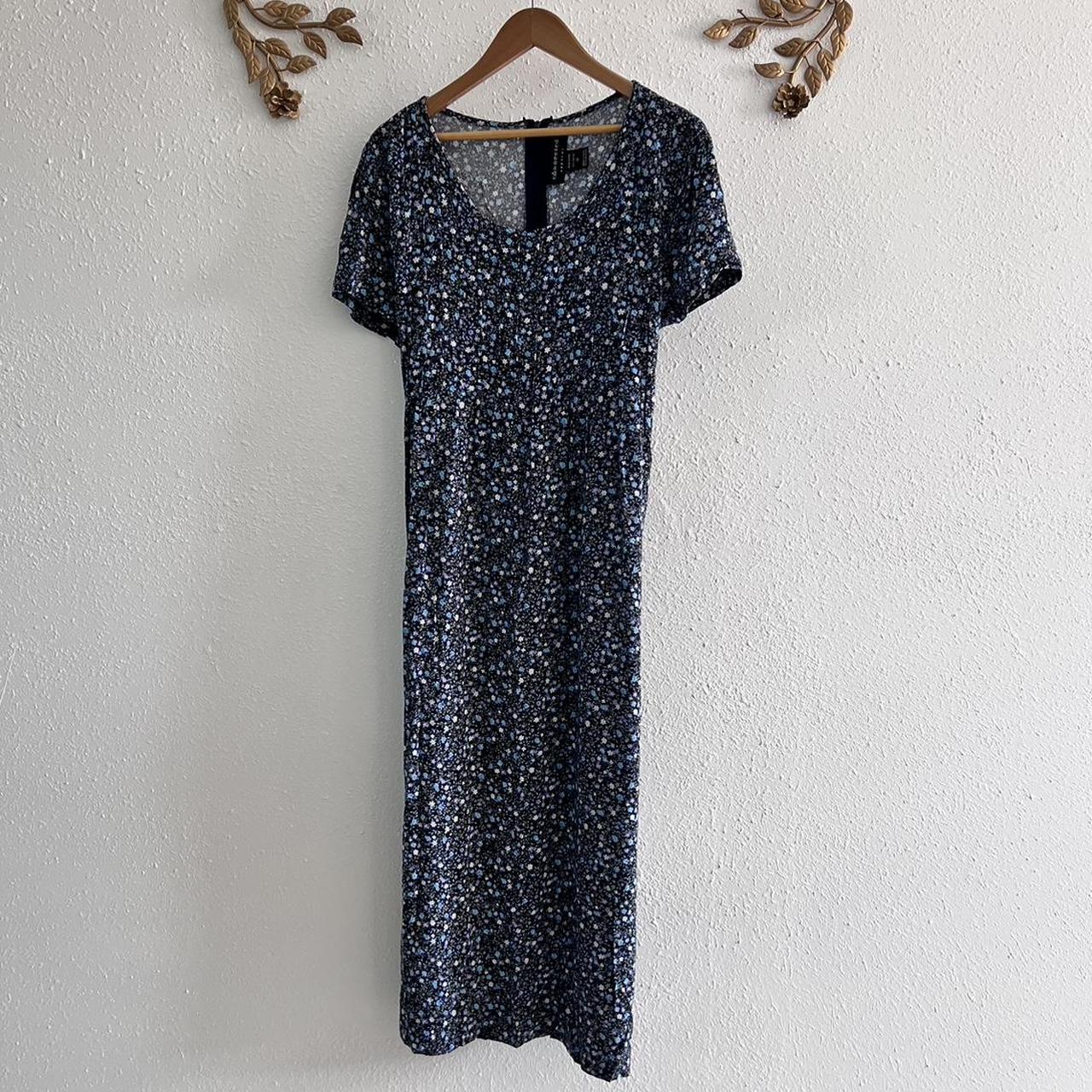 Connected Apparel Women's Maxi Dress Navy/Multi – Vintage