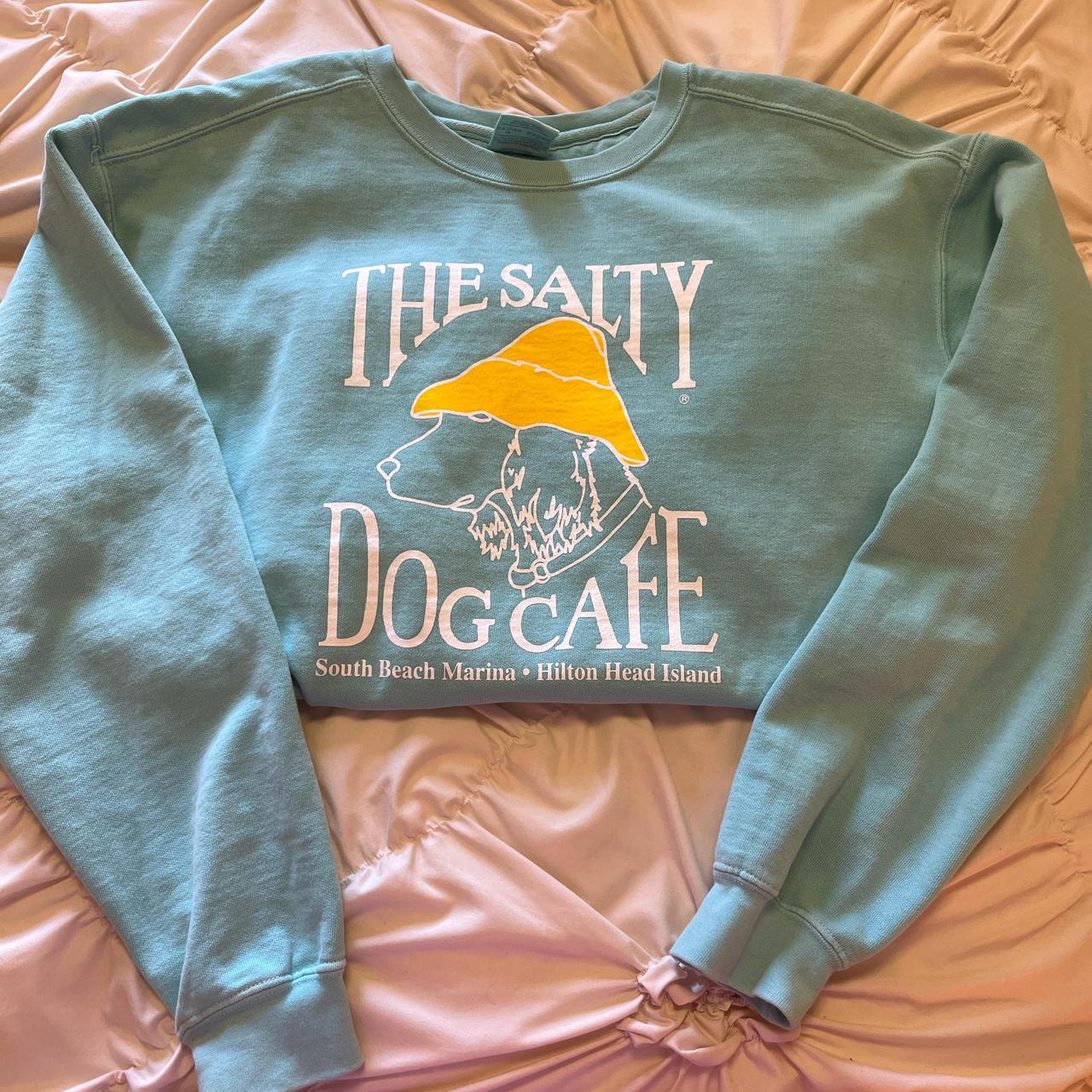 Blue The Salty Dog Cafe crewneck sweatshirt... | Depop