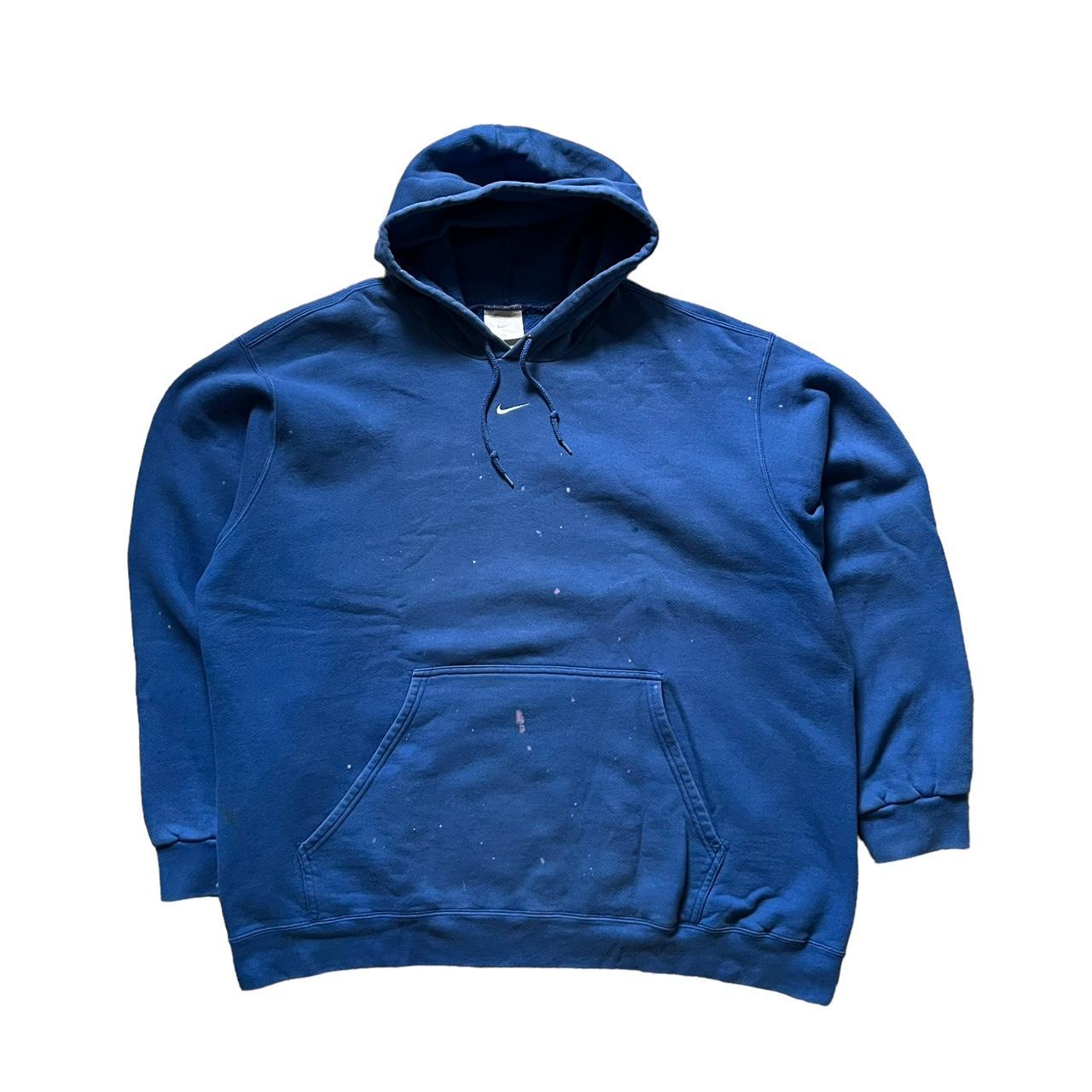 Plain blue nike discount hoodie