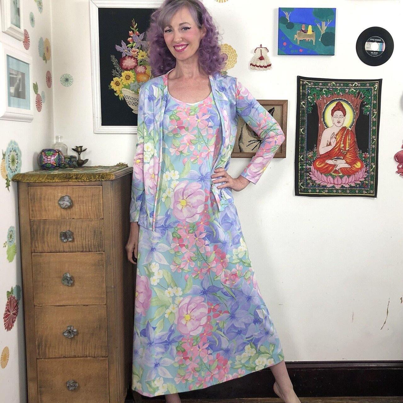 Vintage 70's Pastel Tank Dress hotsell & Jacket