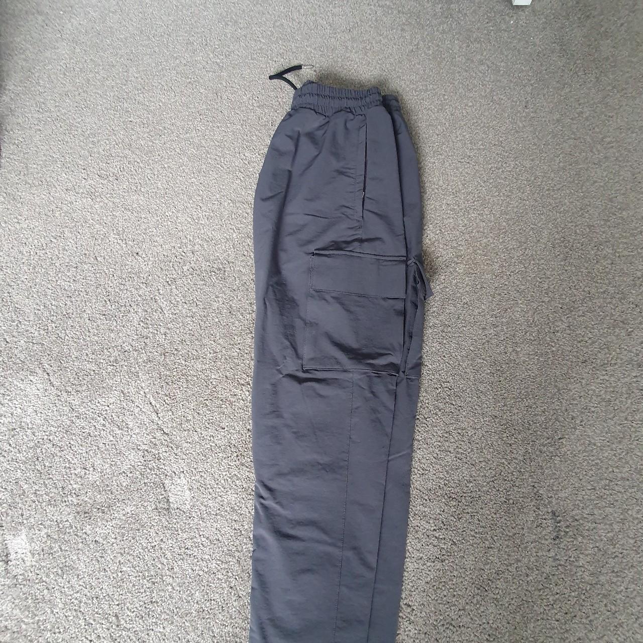 Grey ARNE cargo pants Pull cord in ankle cuffs... Depop