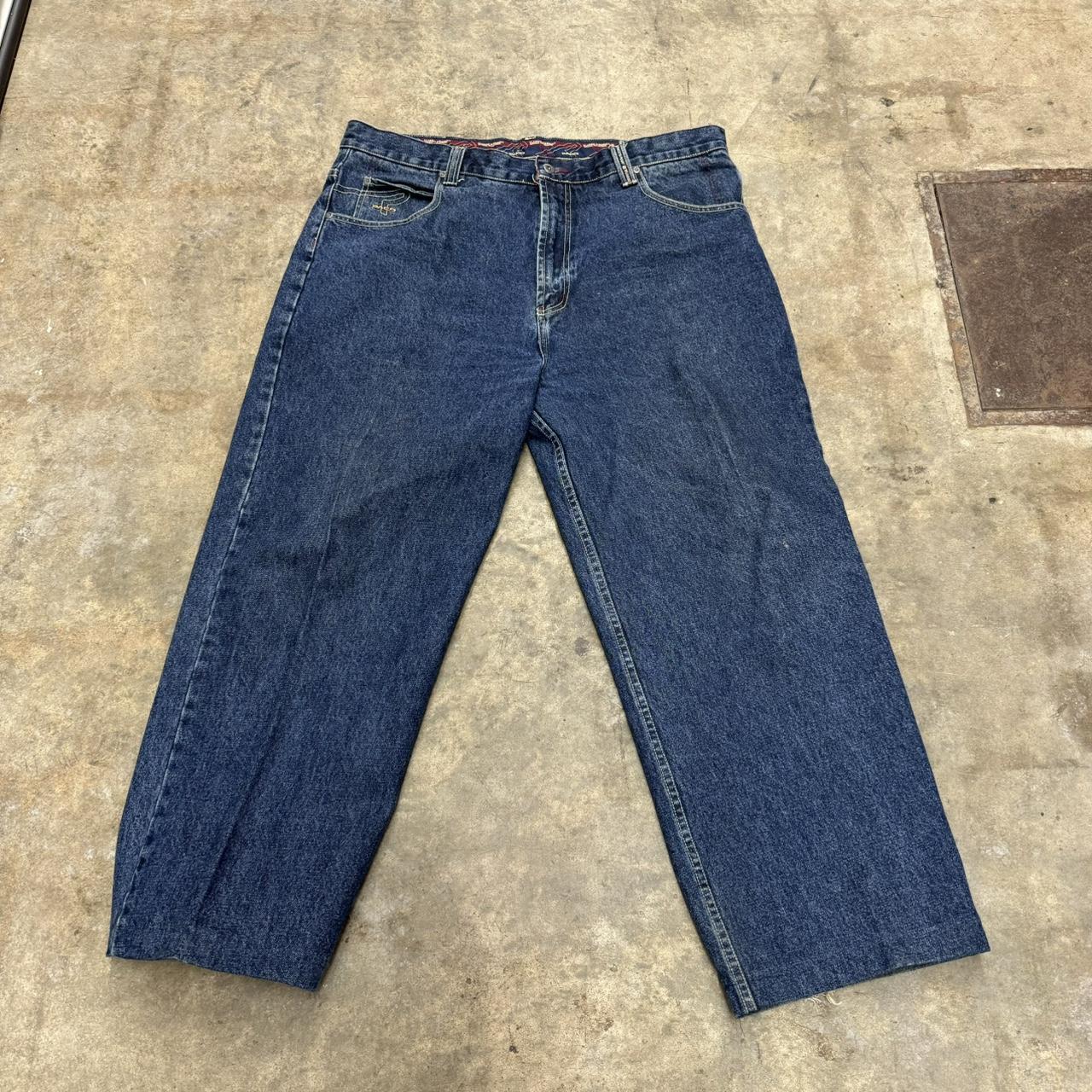 Vintage paco jeans y2k blue baggy skater size 40... - Depop