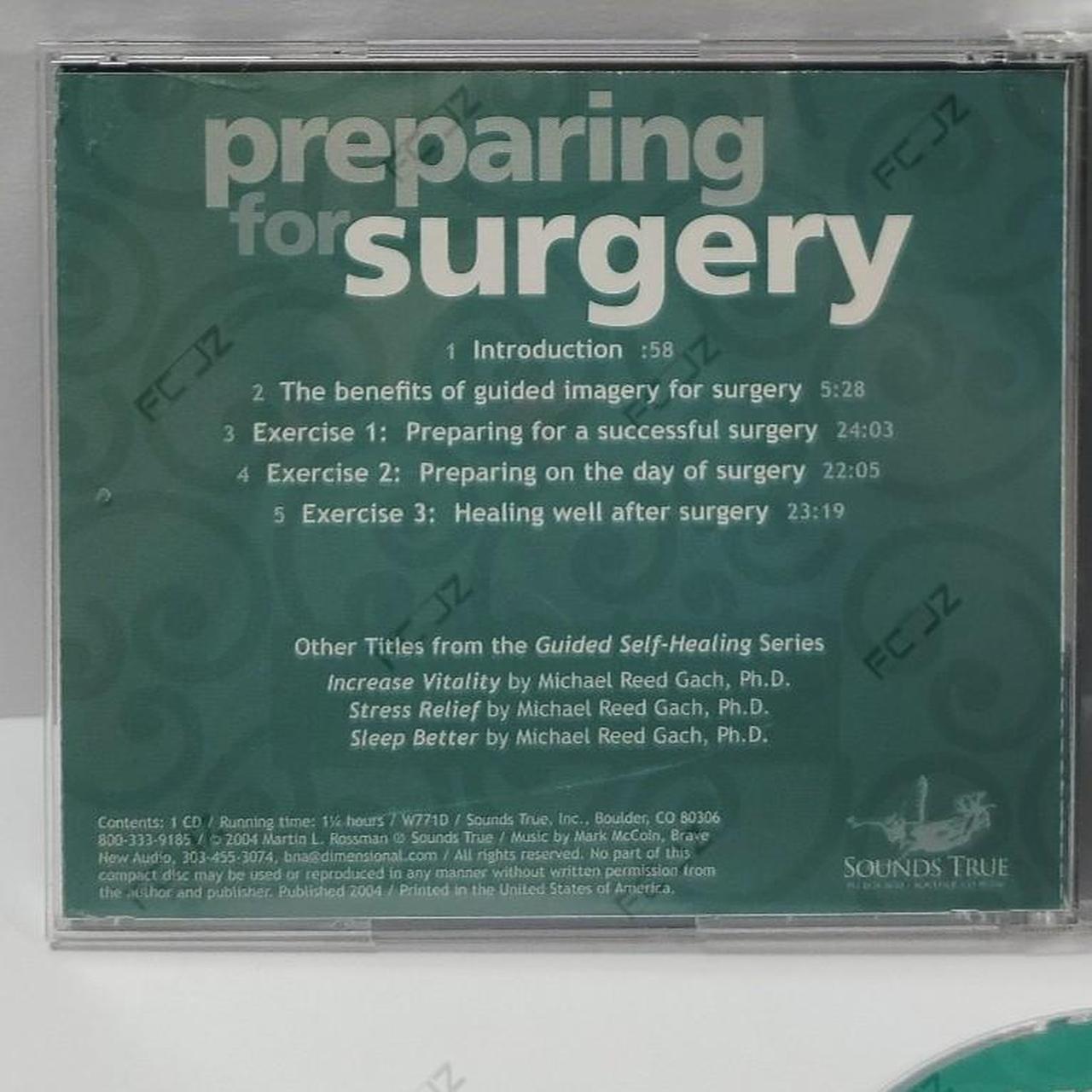 Preparing for surgery - guided imagery exercises, Audio factory CD (2004) - Pre-Owned