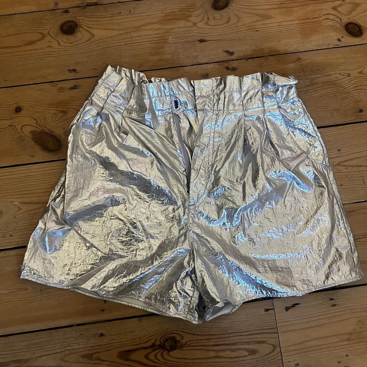 Zara best sale silver shorts