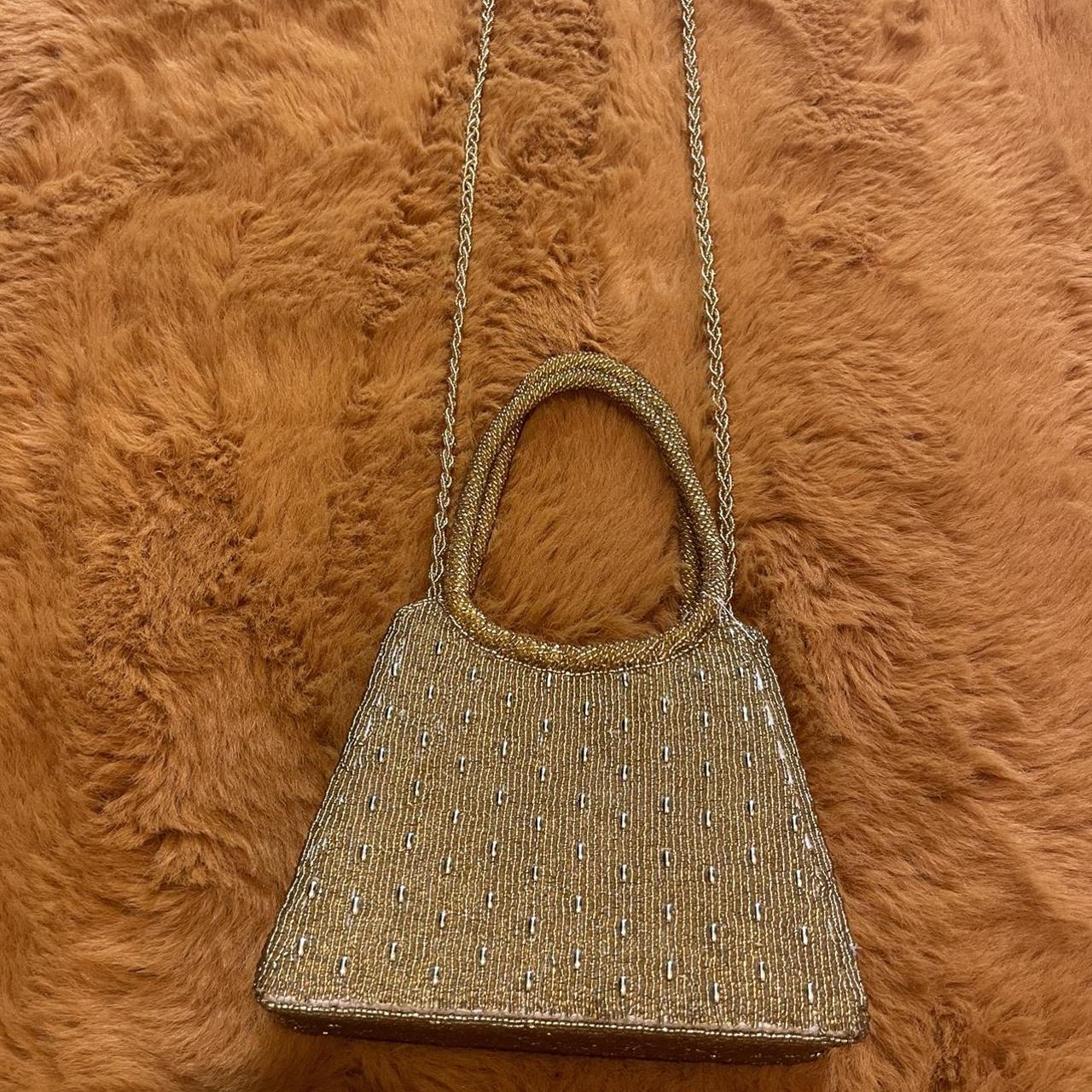 Ralph Lauren bag. vintage gold silver metallic - Depop