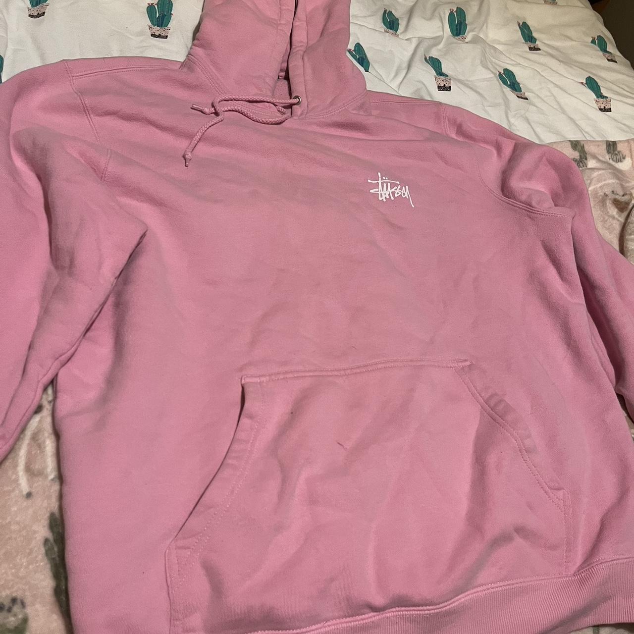 Pink stussy hoodie Really good condition, only... - Depop