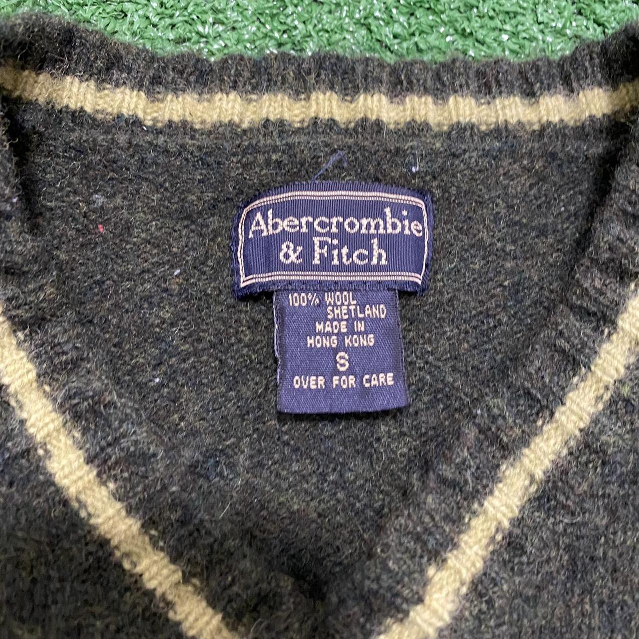 Vintage 1990s Abercrombie and Fitch 100% Shetland... - Depop