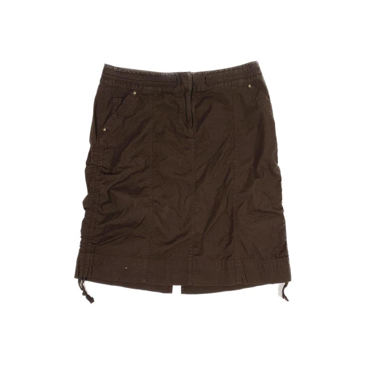 Style&Co brown midi skirt ˖⁺ ♡ size 8 Petite ♡... - Depop