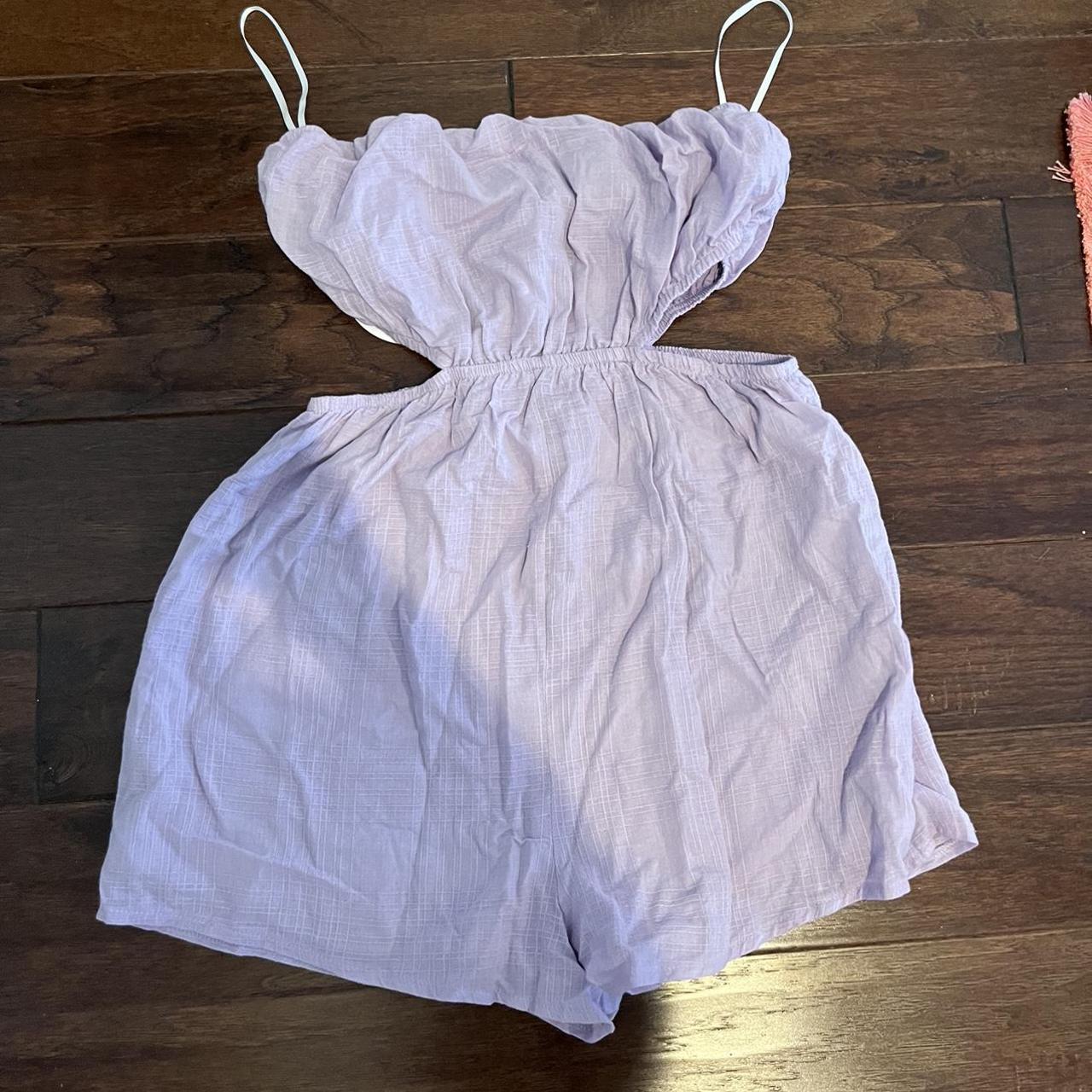 Women's Purple Playsuit-romper | Depop