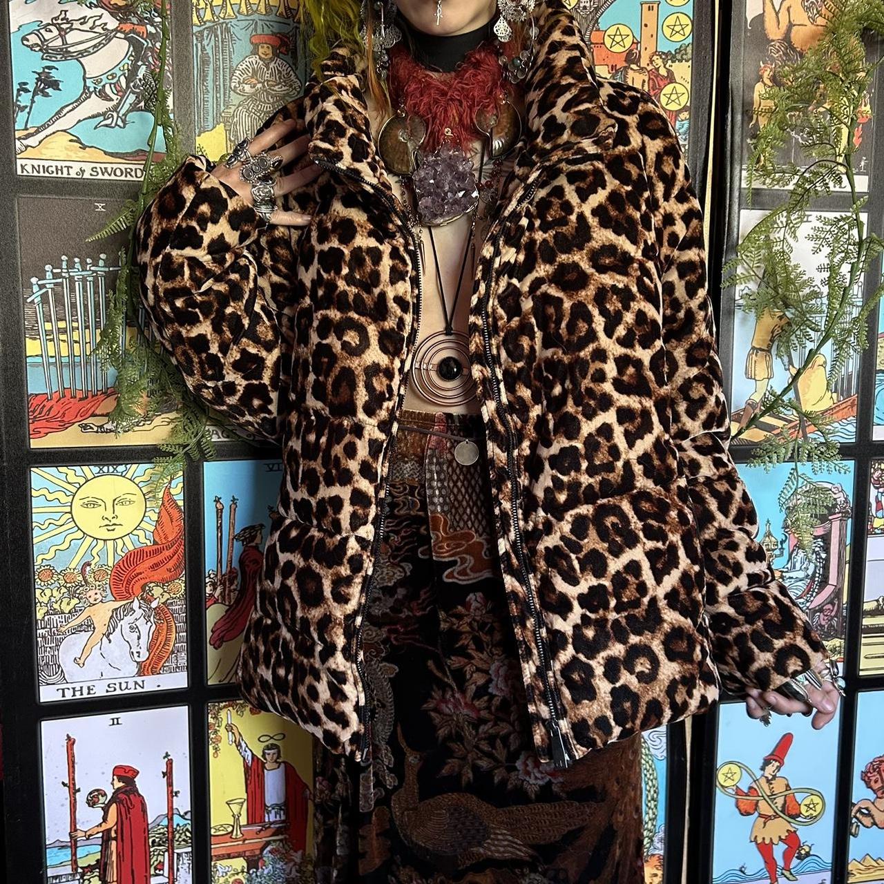 Calvin klein cheap cheetah coat