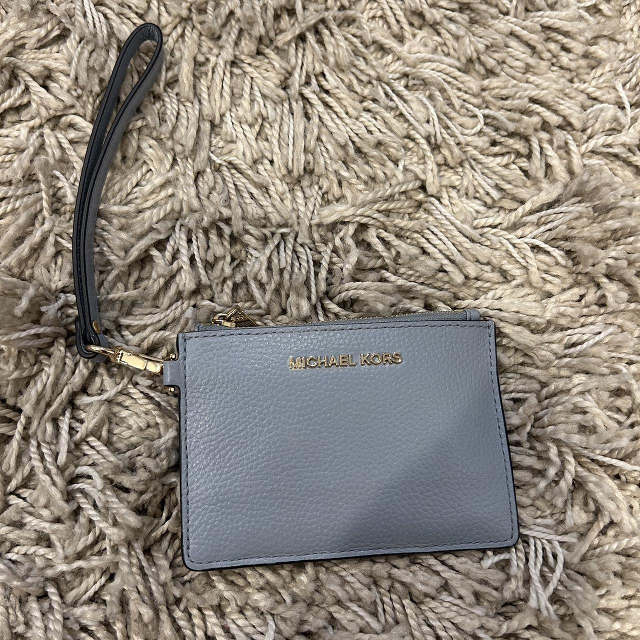 Michael kors wallet light blue hot sale