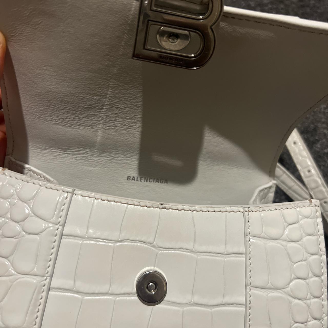 100% Authentic White Balenciaga Hourglass Bag With... - Depop