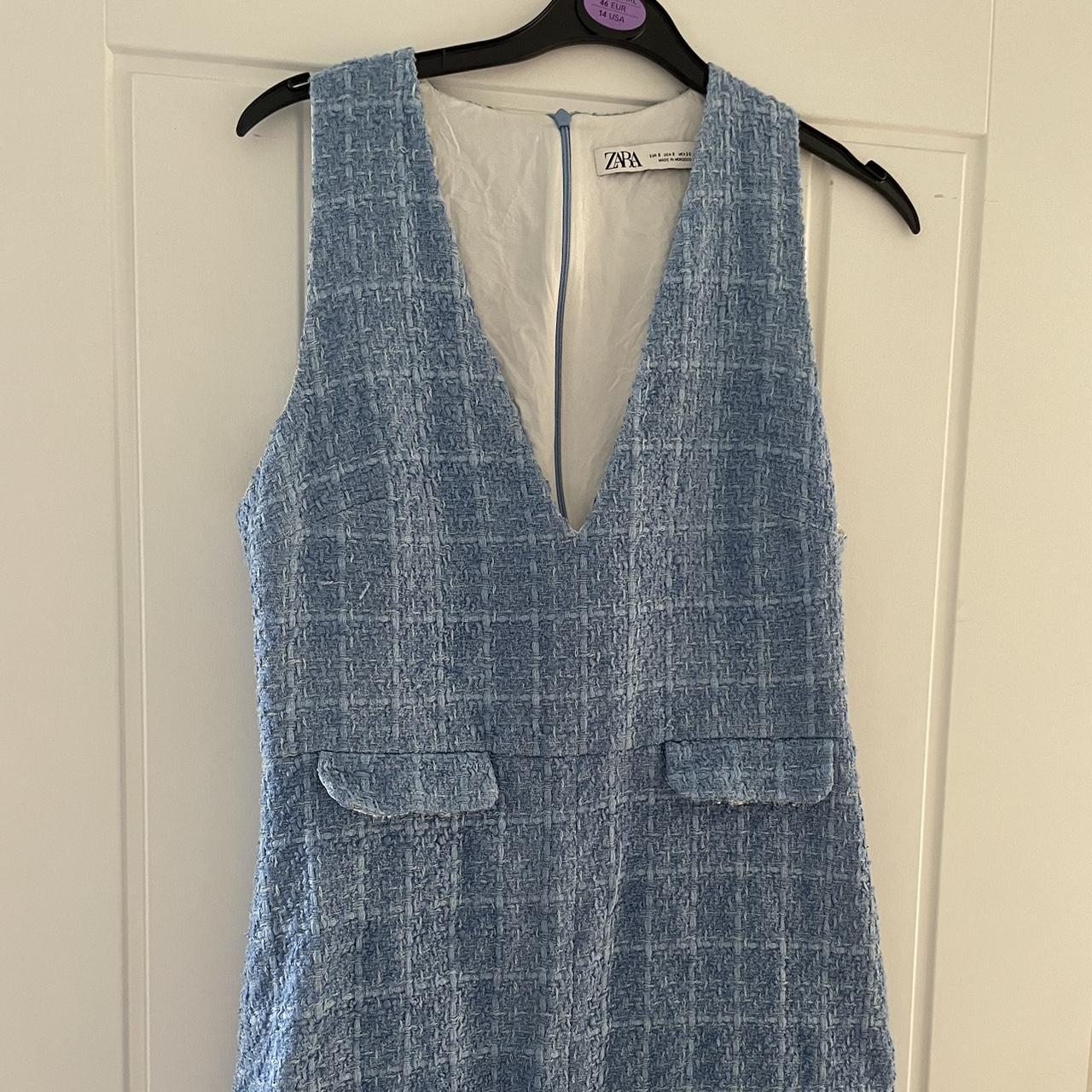 Zara Women's Blue Playsuit-romper | Depop