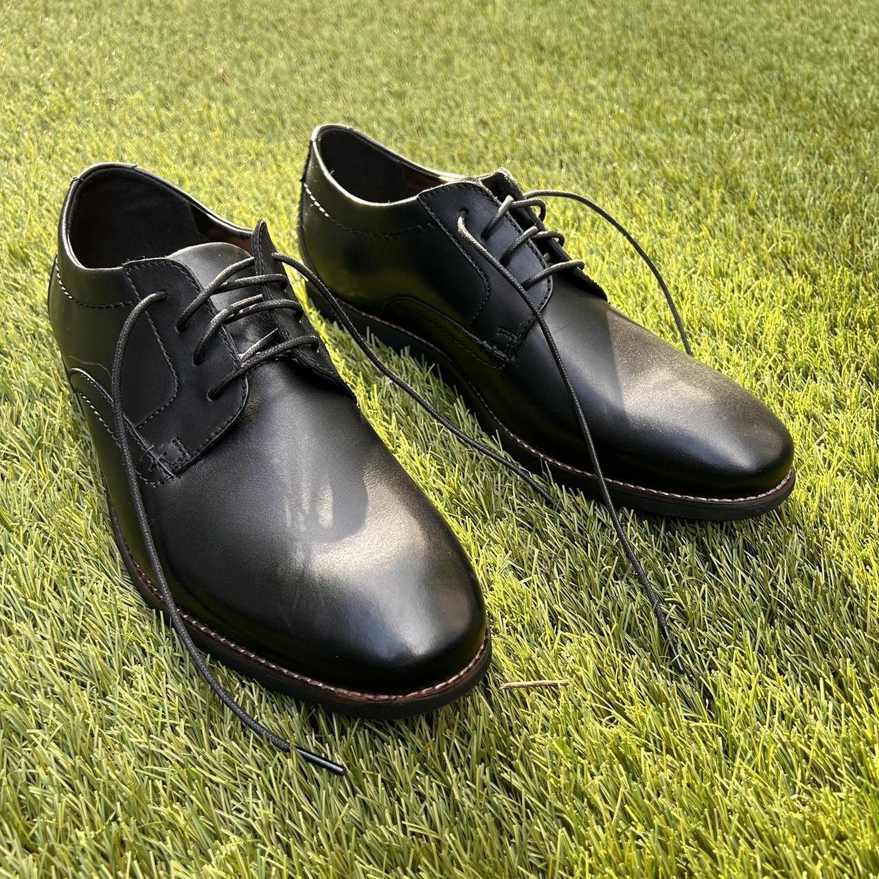 CLARKS RAHARTO PLAIN BLACK Premium leather