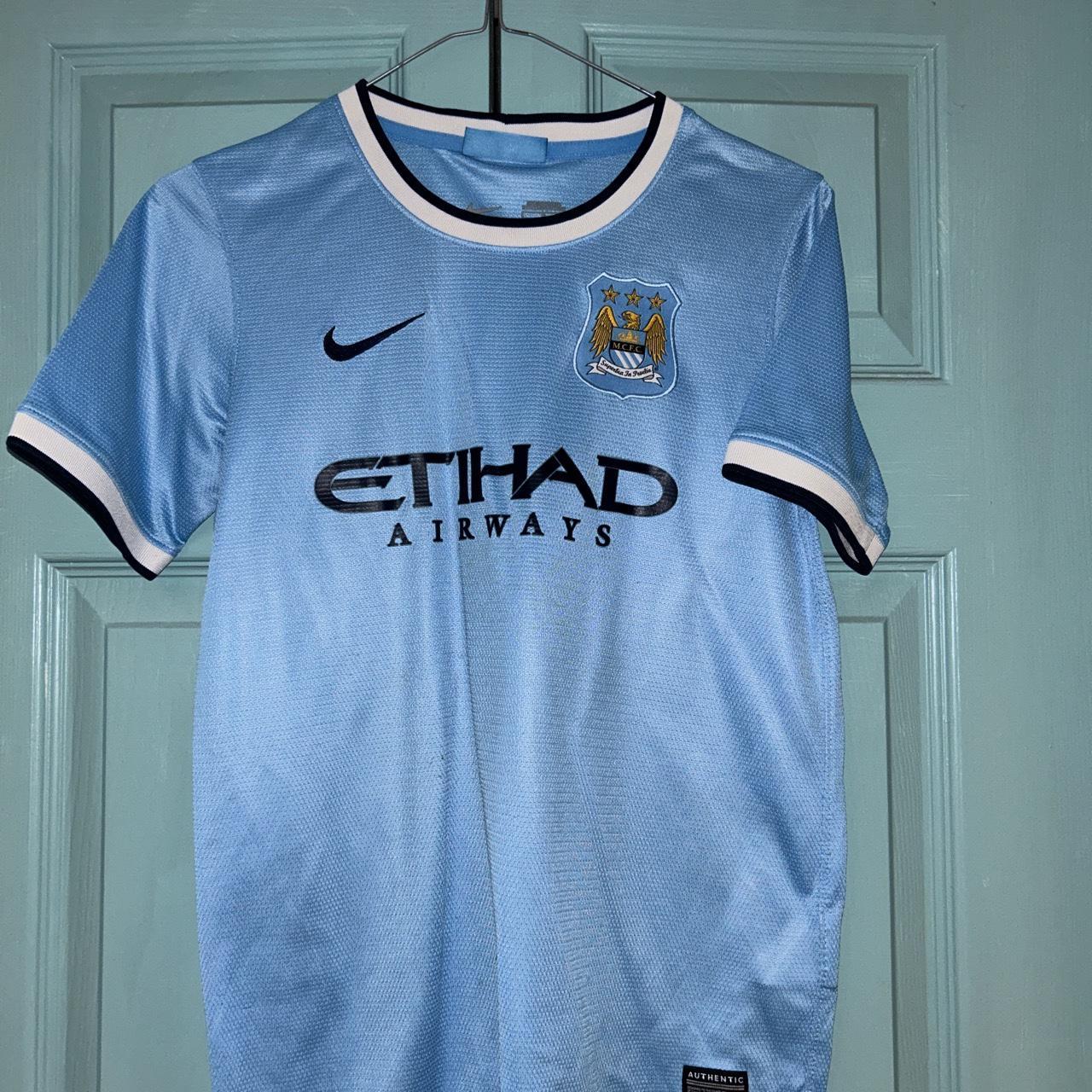 Man City 2013 home top large boys size - Depop