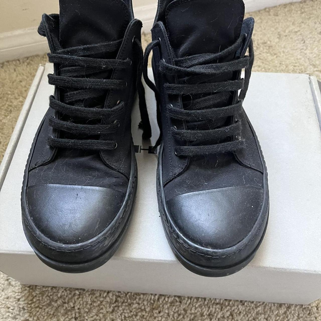 Black Rick Owens Ramones 42 - Depop