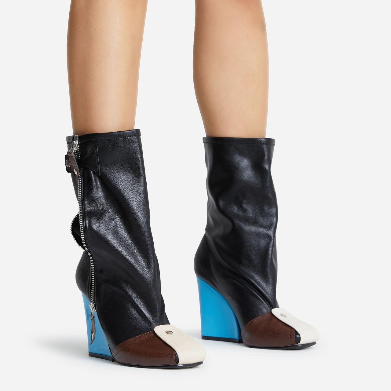 EGO Women's Black and Blue Boots