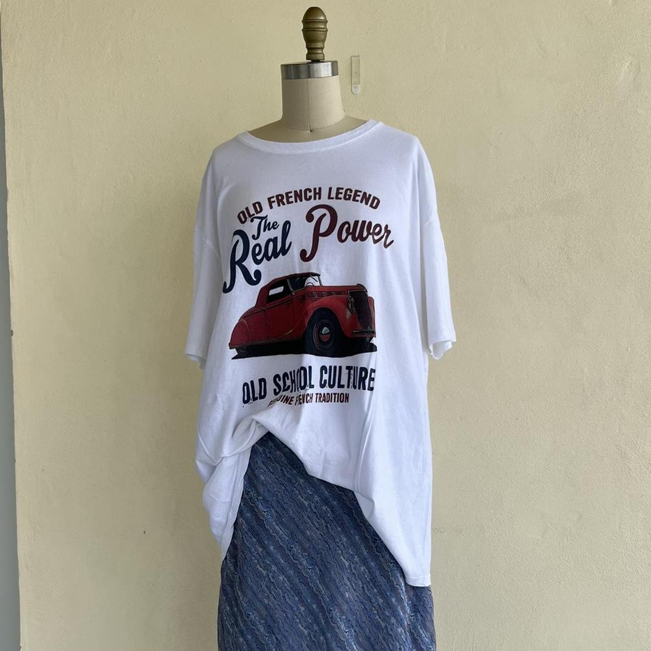 Vintage T Shirt Oversized vintage white tee with... Depop