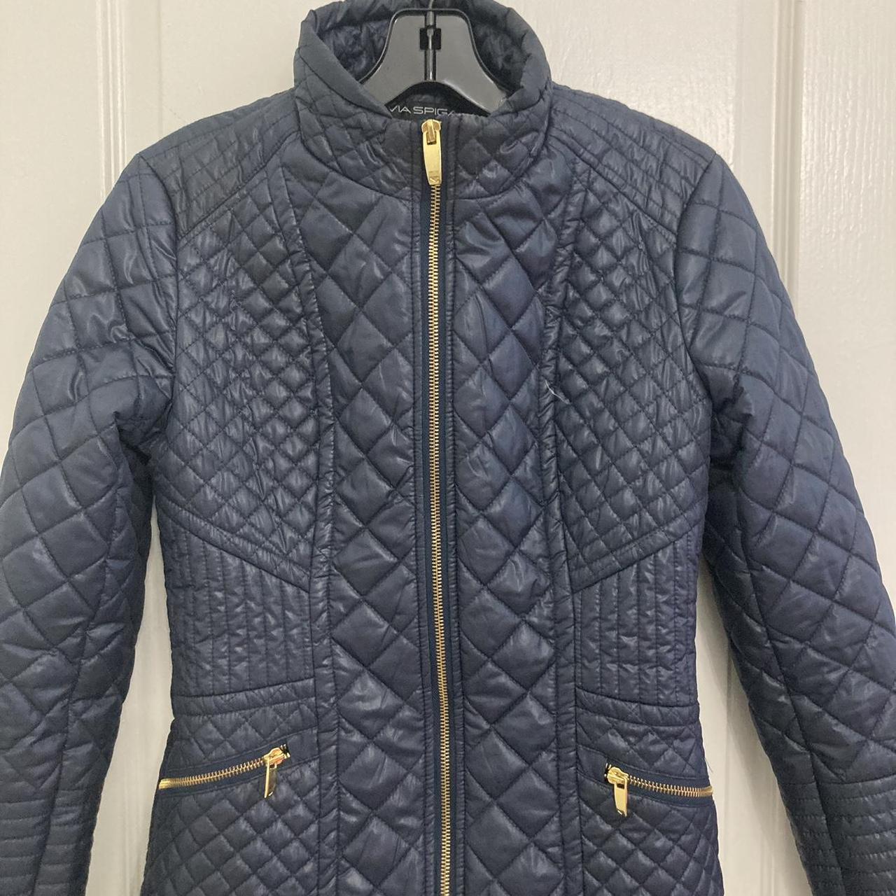 Via spiga diamond outlet quilted jacket