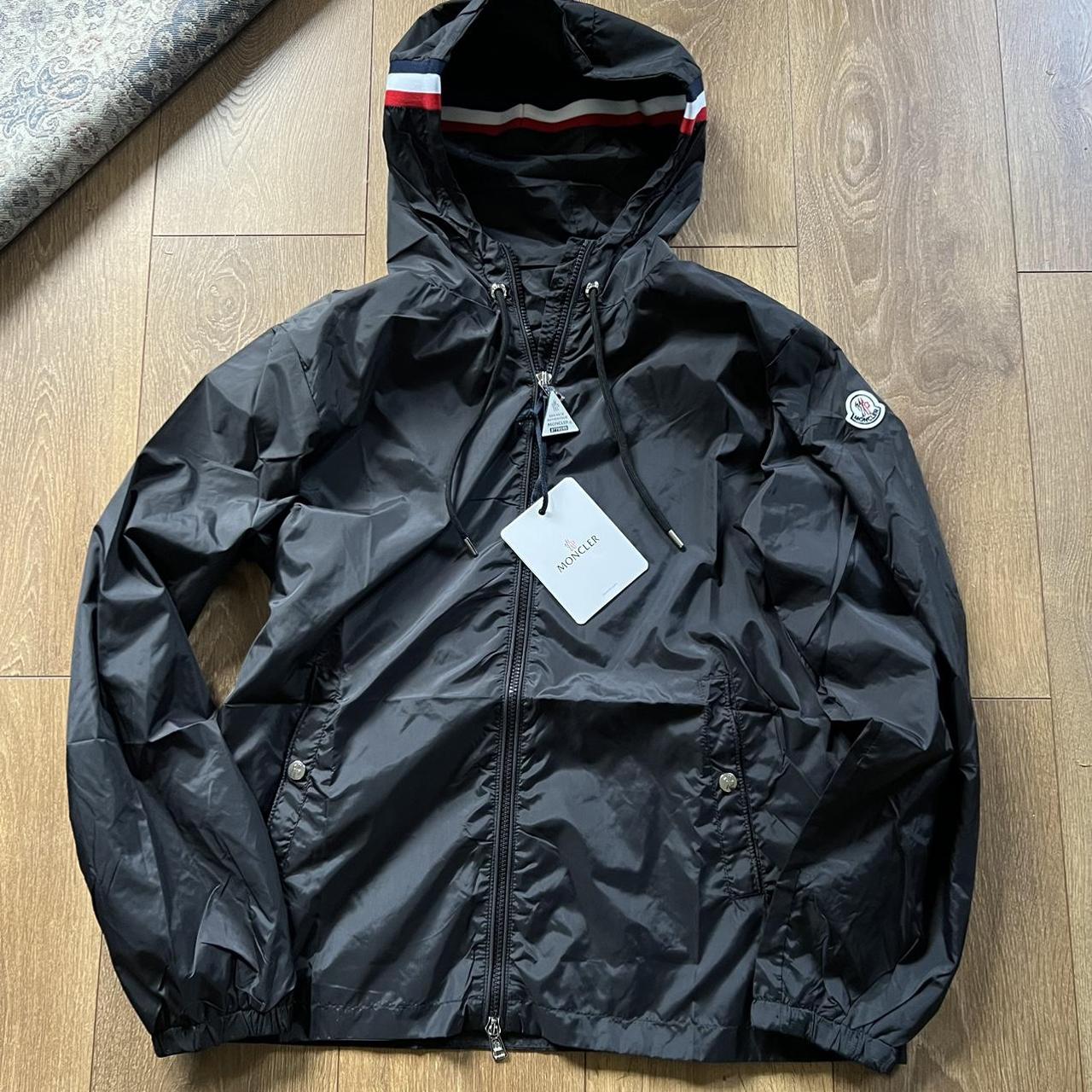 Moncler Windbreaker-Black Size M Brand new as... - Depop