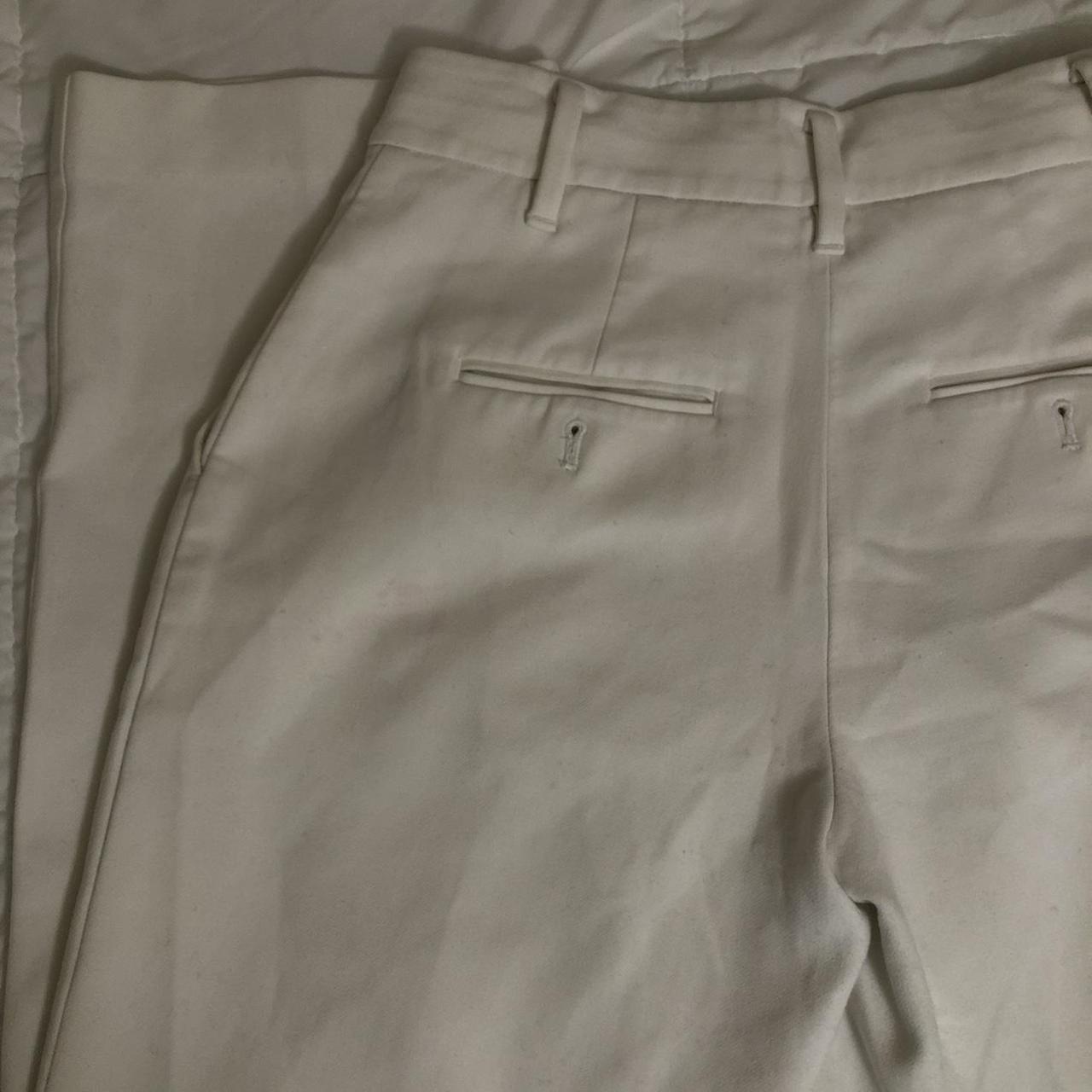 Aritzia Women's White Trousers | Depop