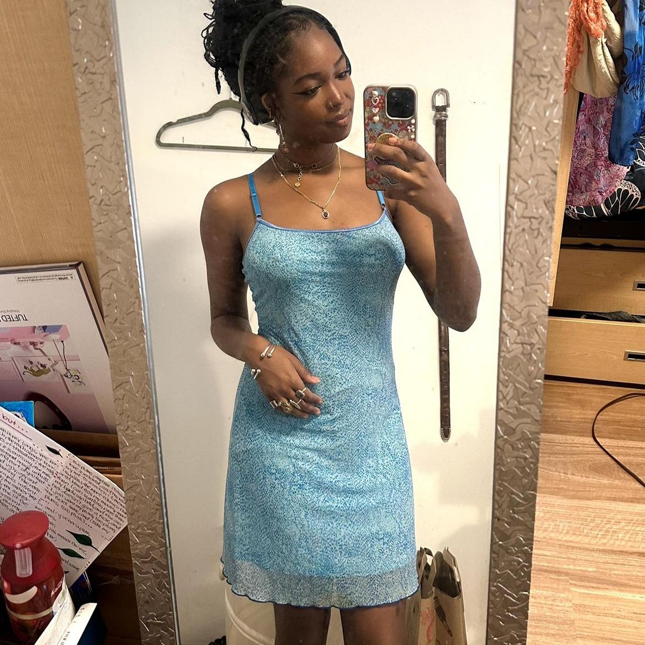 Guess blue dress on sale