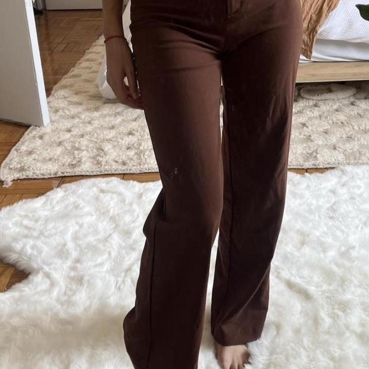 Monki Women's Brown Trousers (4)