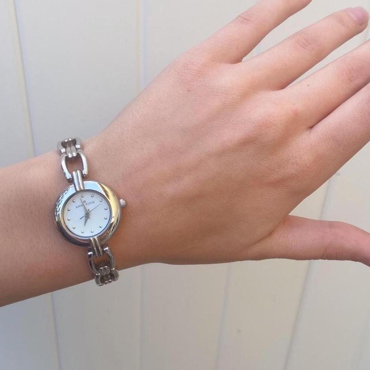 Vintage Y2K silver watch Super dainty and cute!... - Depop