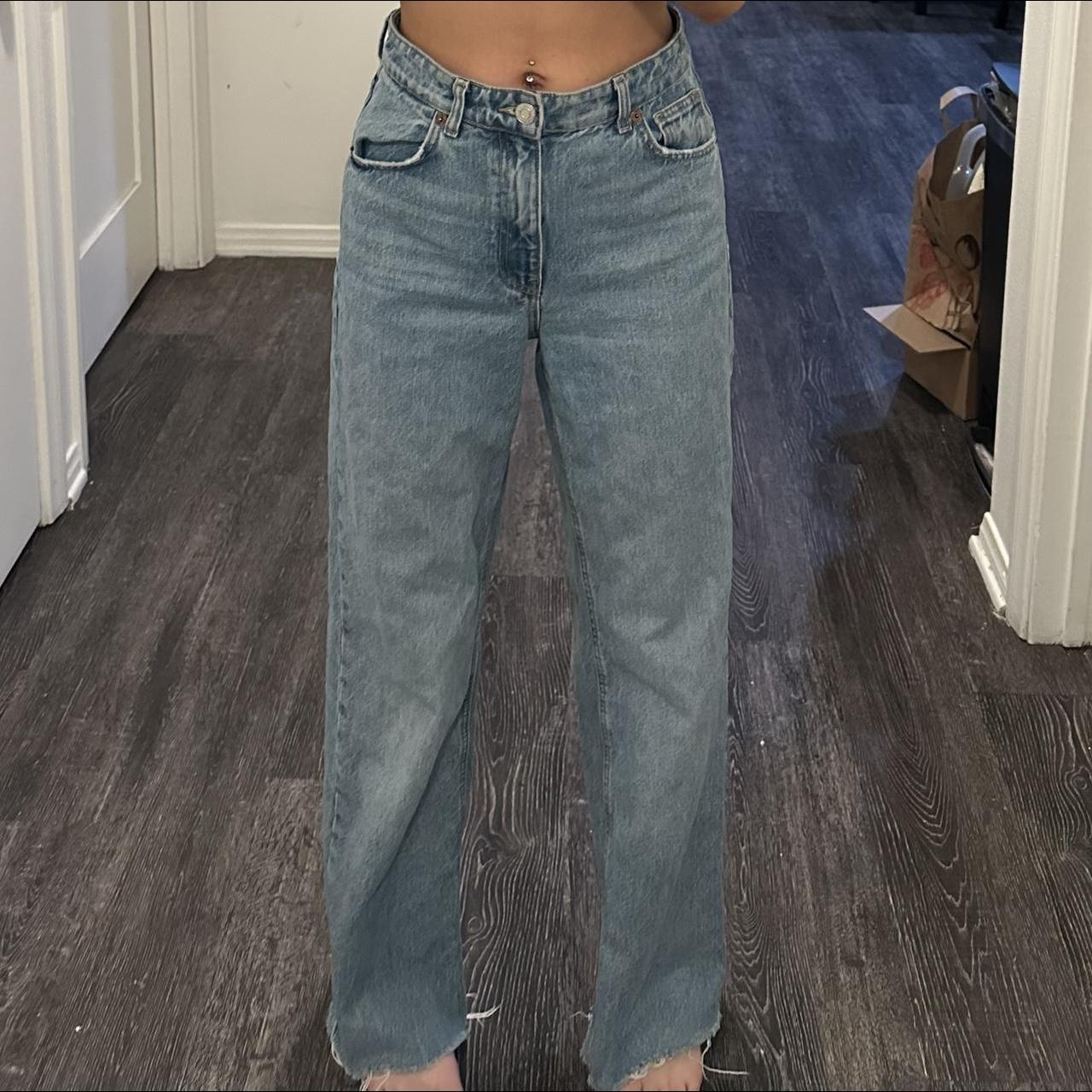 Zara Women's Blue Jeans | Depop