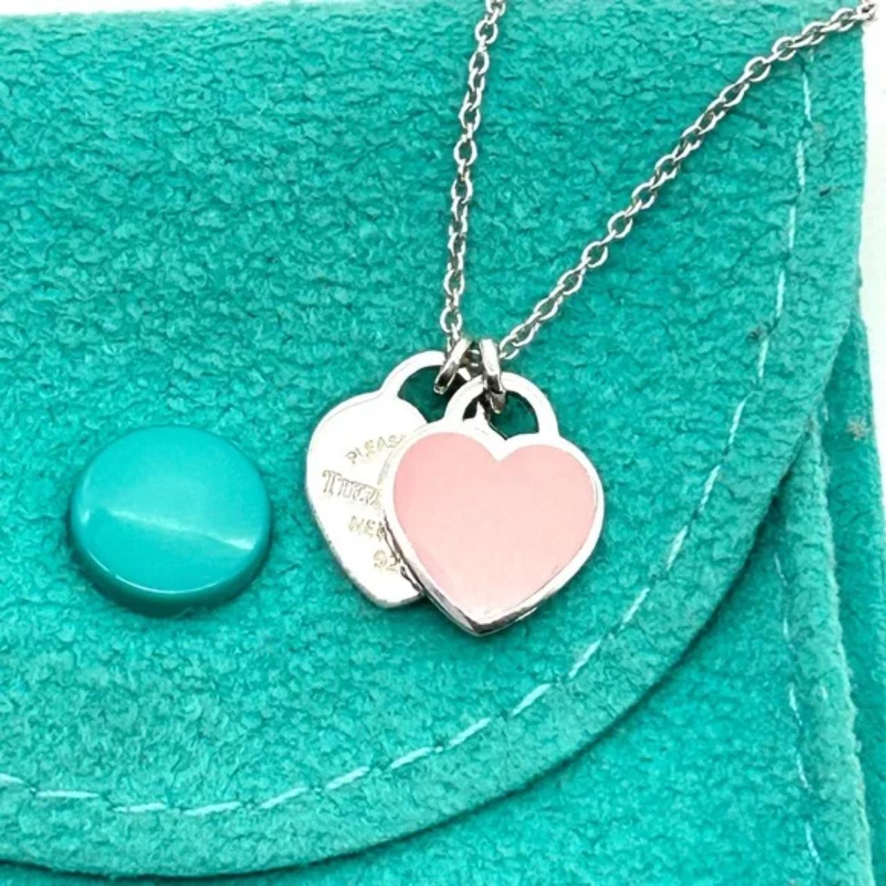 Tiffany & Co Pink Double Heart Tag Pendant, Women's Fashion, Jewelry &  Organisers, Necklaces on Carousell