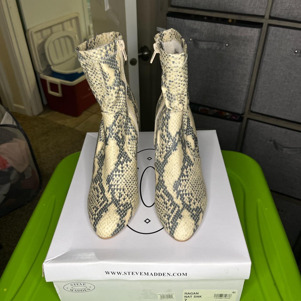 Brand New Steve Madden Ragan Snake Skin Boots Size Depop