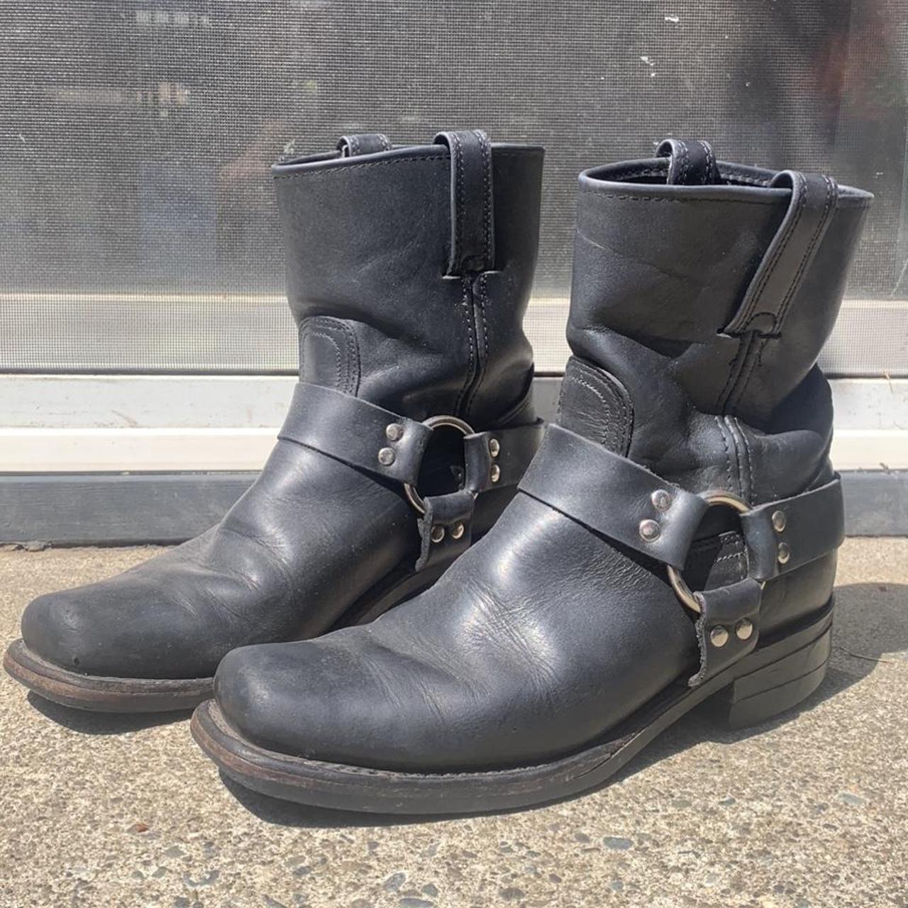 frye harness ankle boots
