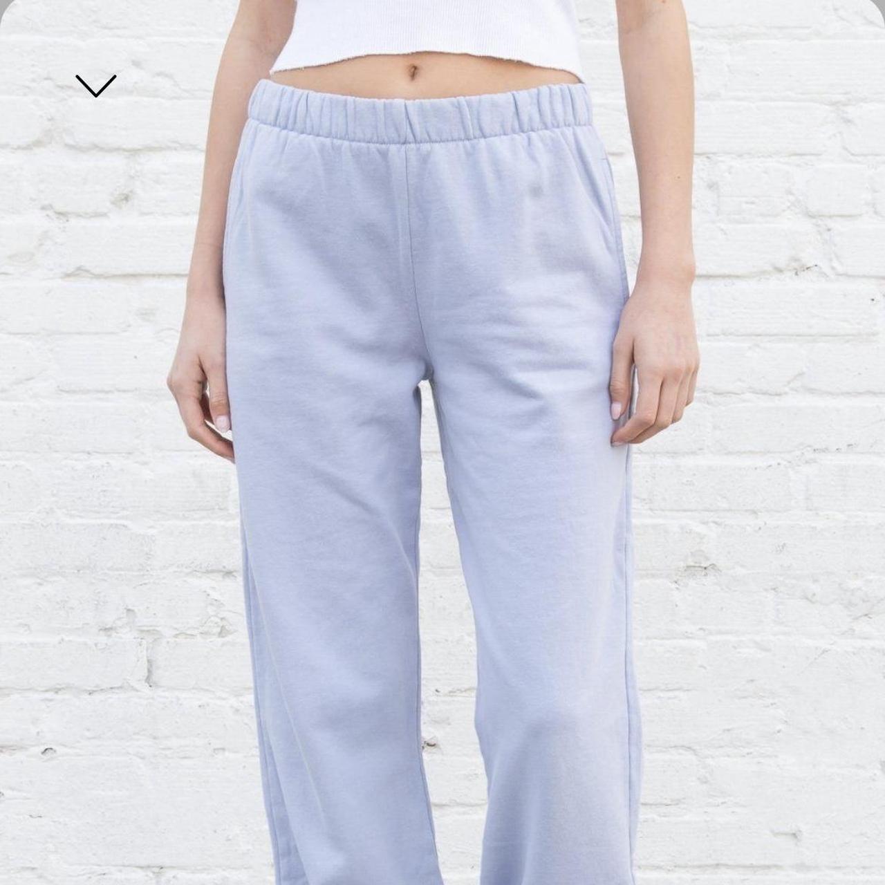 BRANDY MELVILLE LIGHT BLUE ROSA SWEATPANTS omg the. Depop