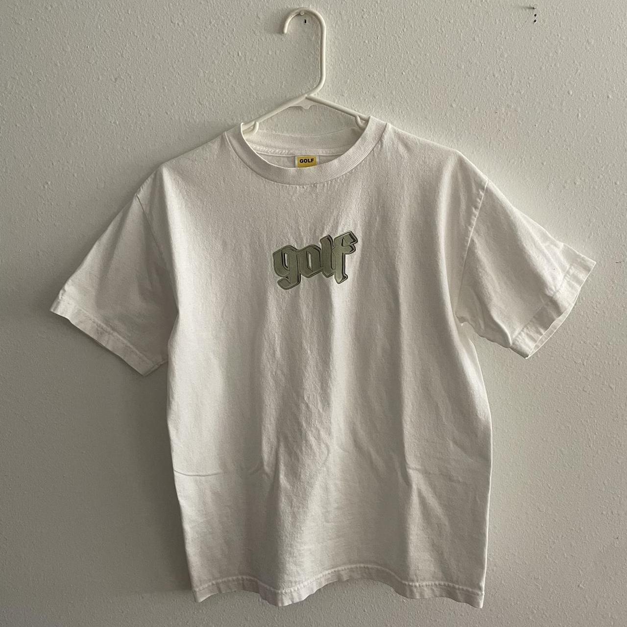 Golf Wang Men's White and Gold T-shirt | Depop