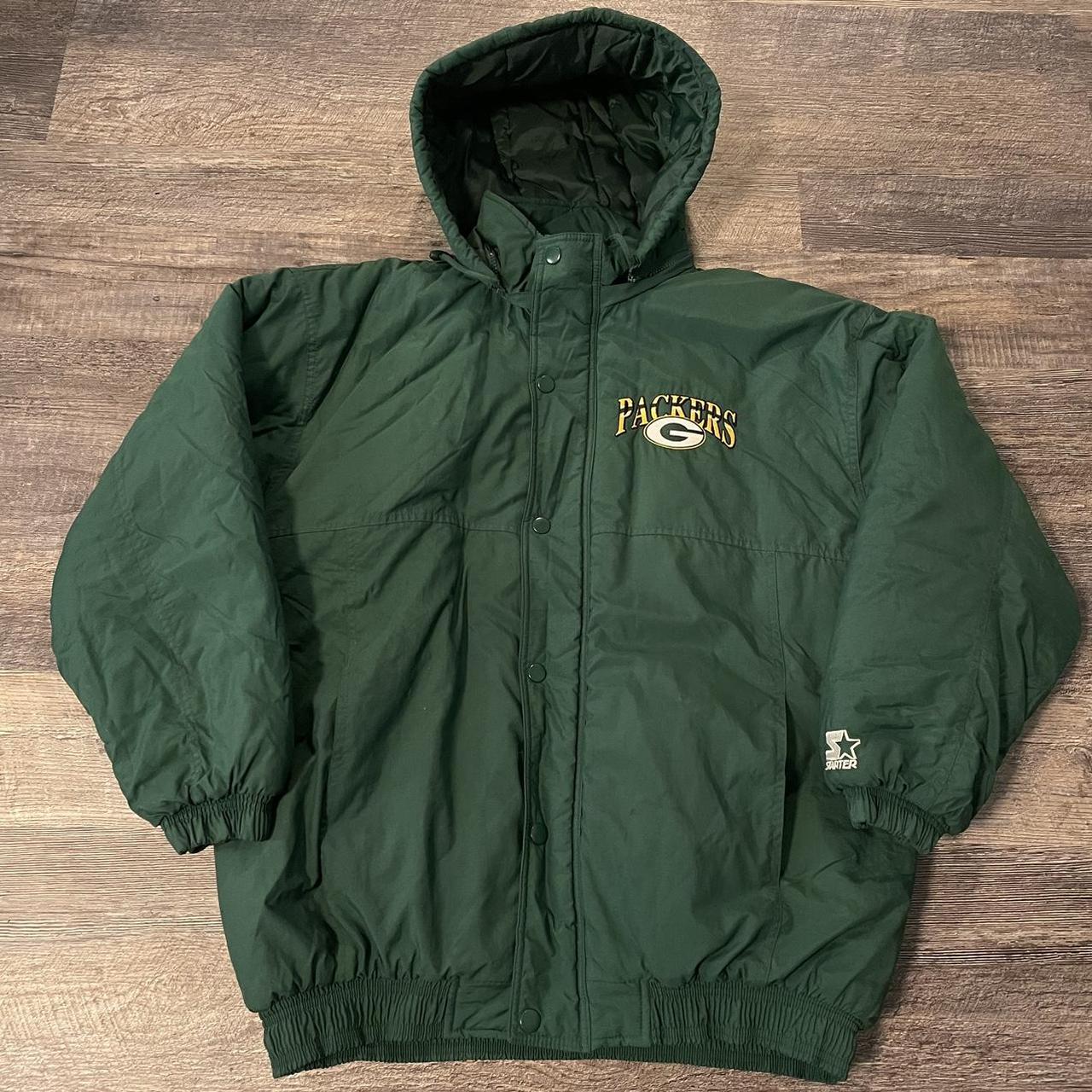 Vintage Green Bay Packers NFL puffer jacket size XL - Depop