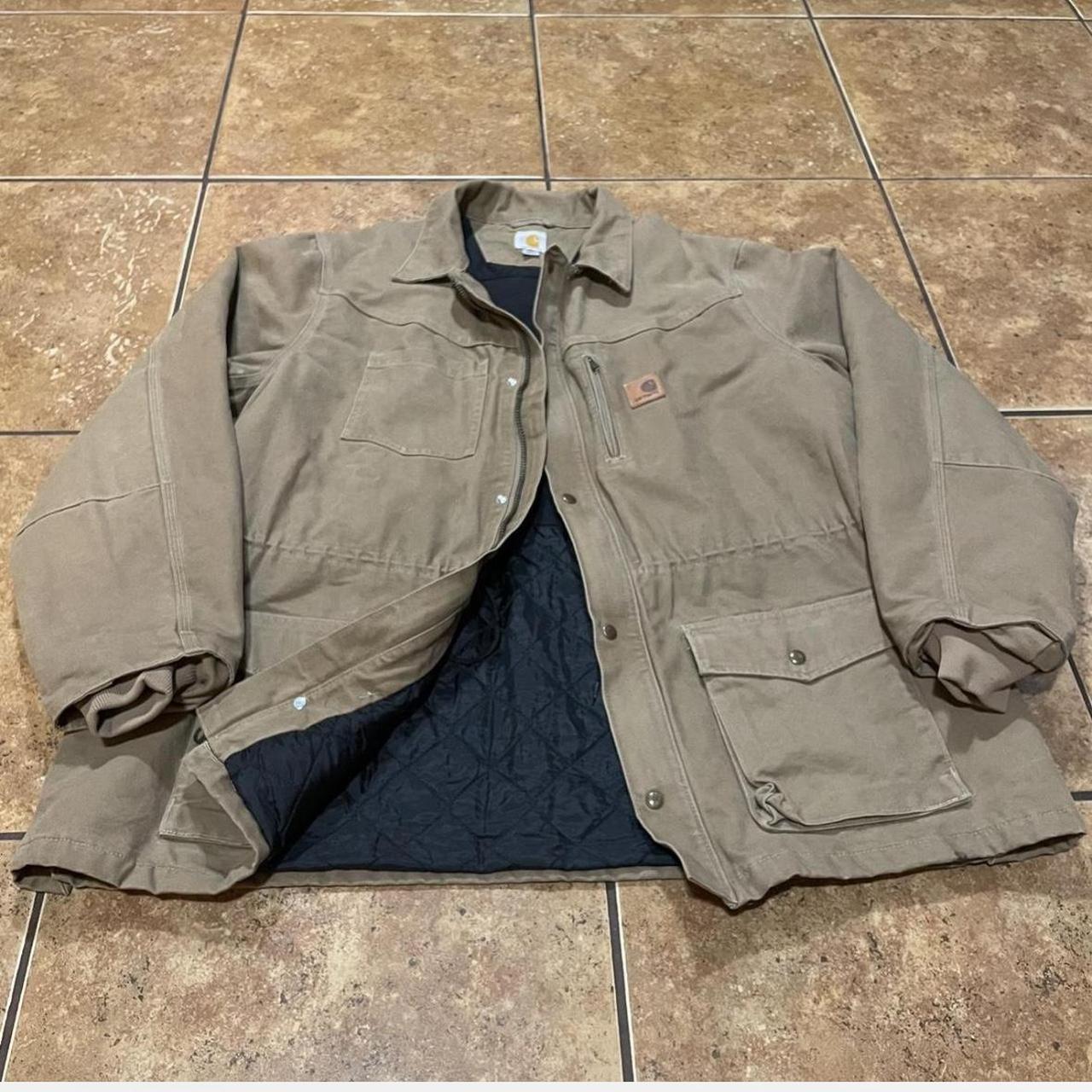 Carhartt Sandstone Rancher Coat Quilt Lined 100110 | Depop