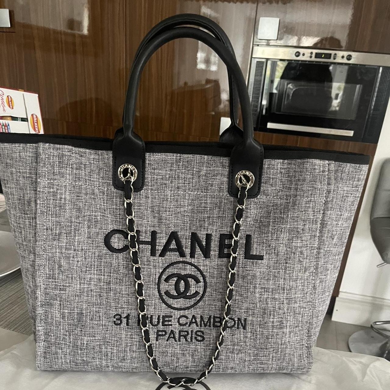 Chanel gorgeous embroidered tote beach bag Brand... - Depop