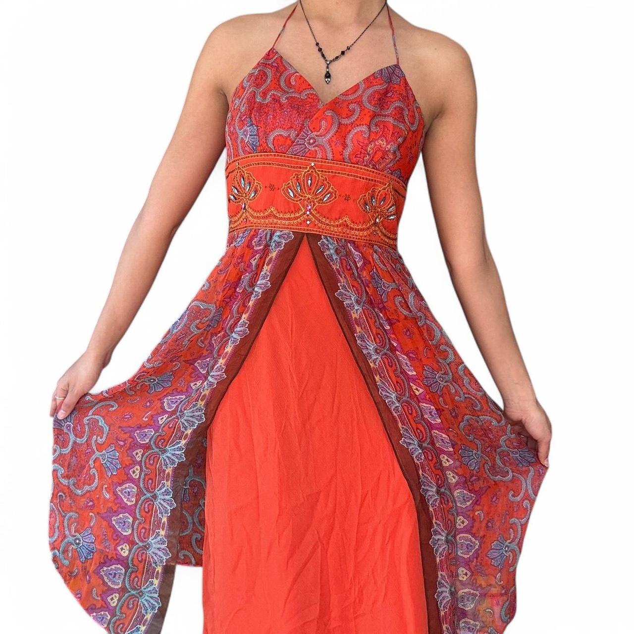 Laundry by Shelli Segal Women's Dress Red/Multi – vintage