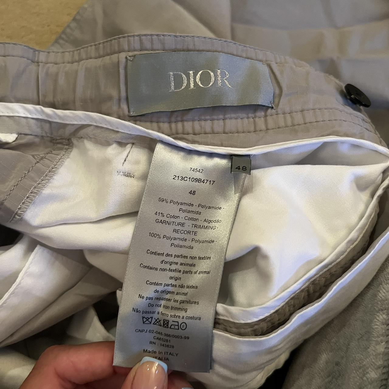 Dior men’s cargo joggers grey. Size M fits waist 33 Depop