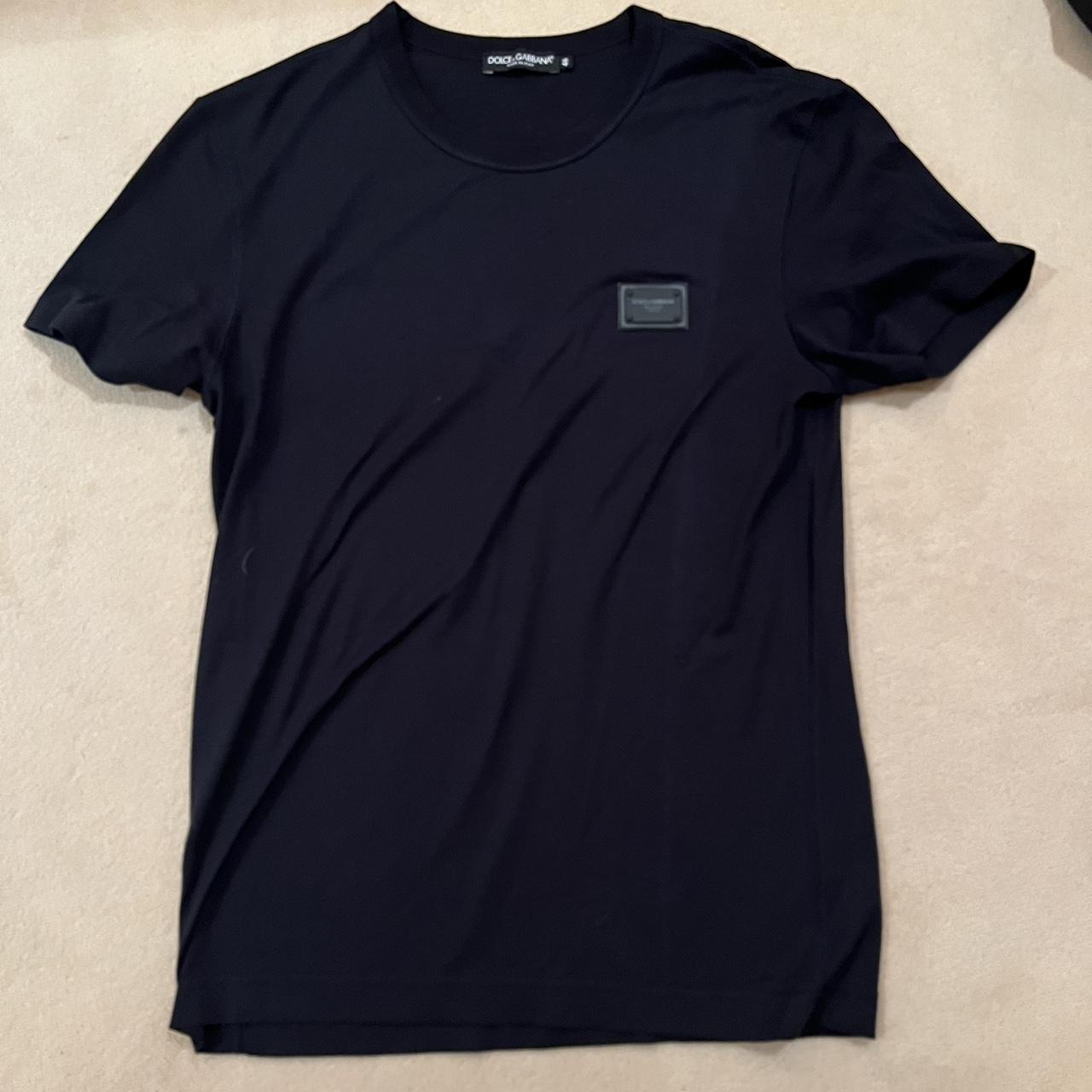 Dolce and Gabbana navy t shirt Size 46/M slim fit - Depop