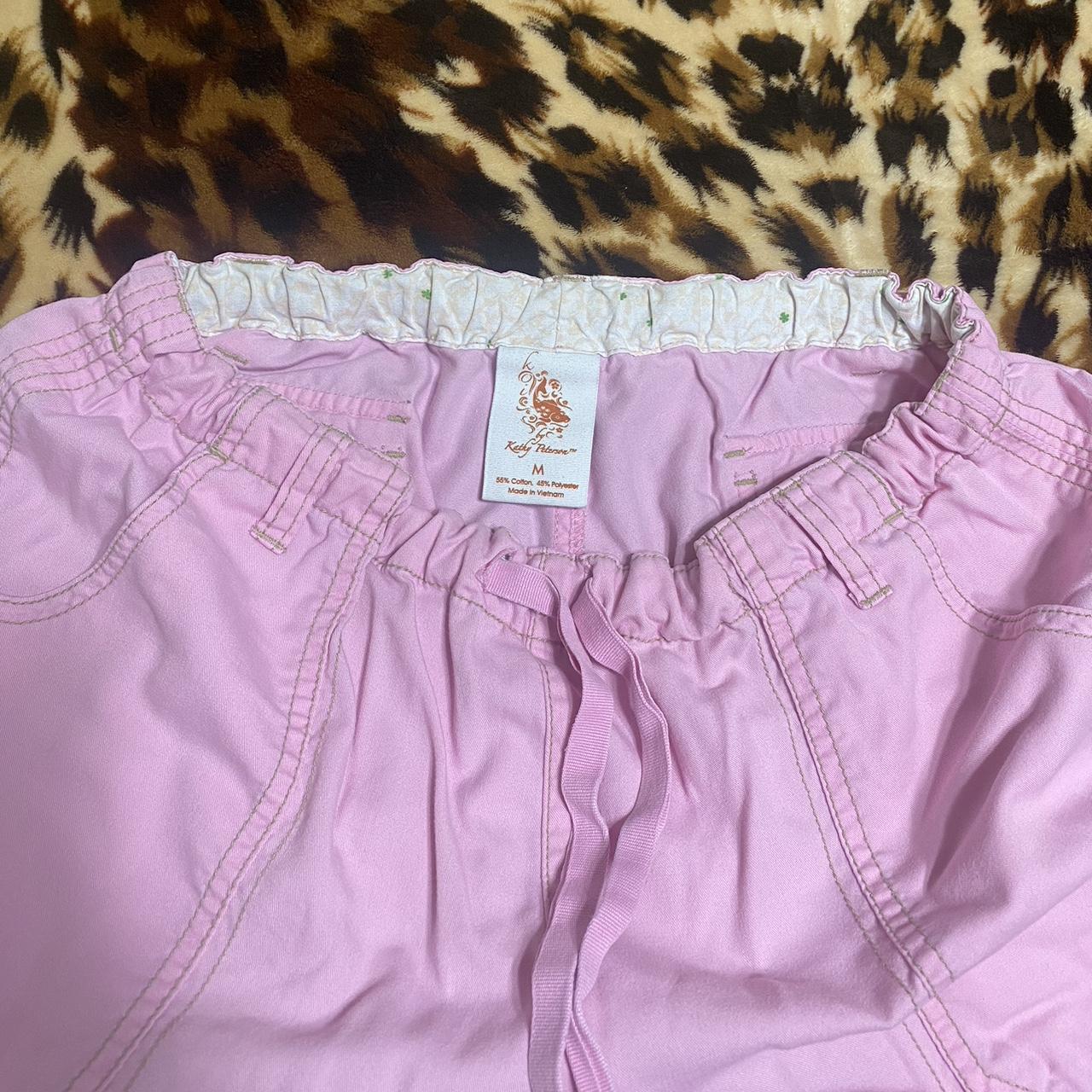 sickest pinky early 2000’s cargo pantsss🌸 cool back... - Depop