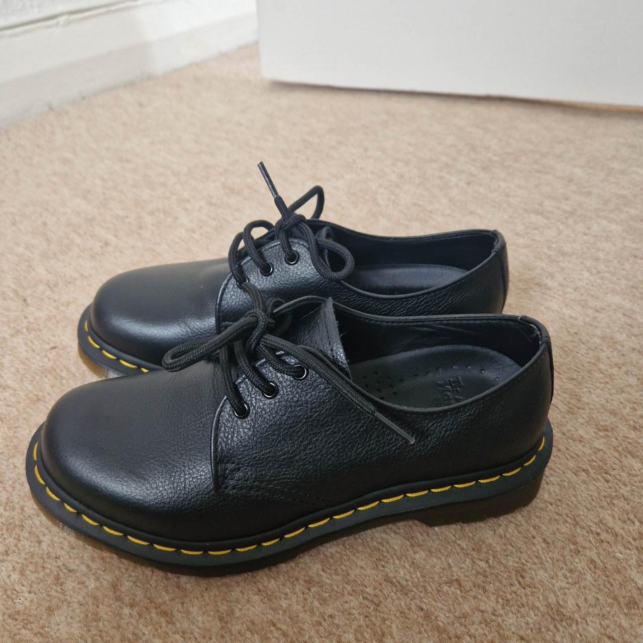 Dr. Martens 1641 Women's Black and Yellow Oxfords -... - Depop