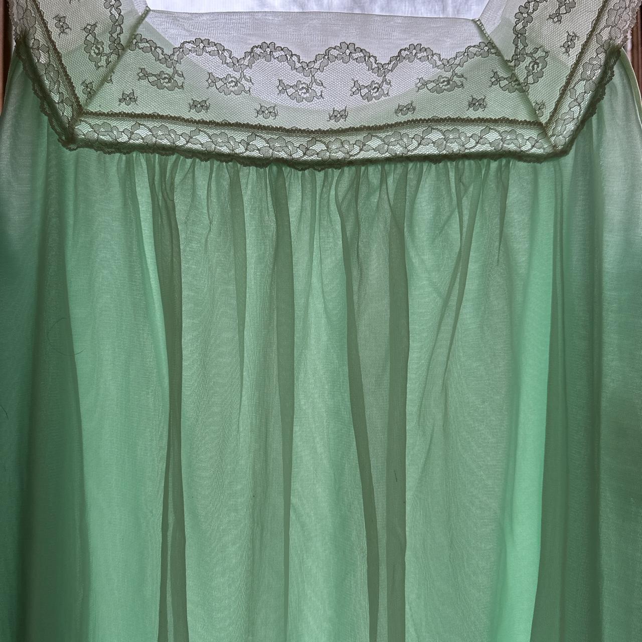 Miss Elaine Women's White and Green Underwear (2)
